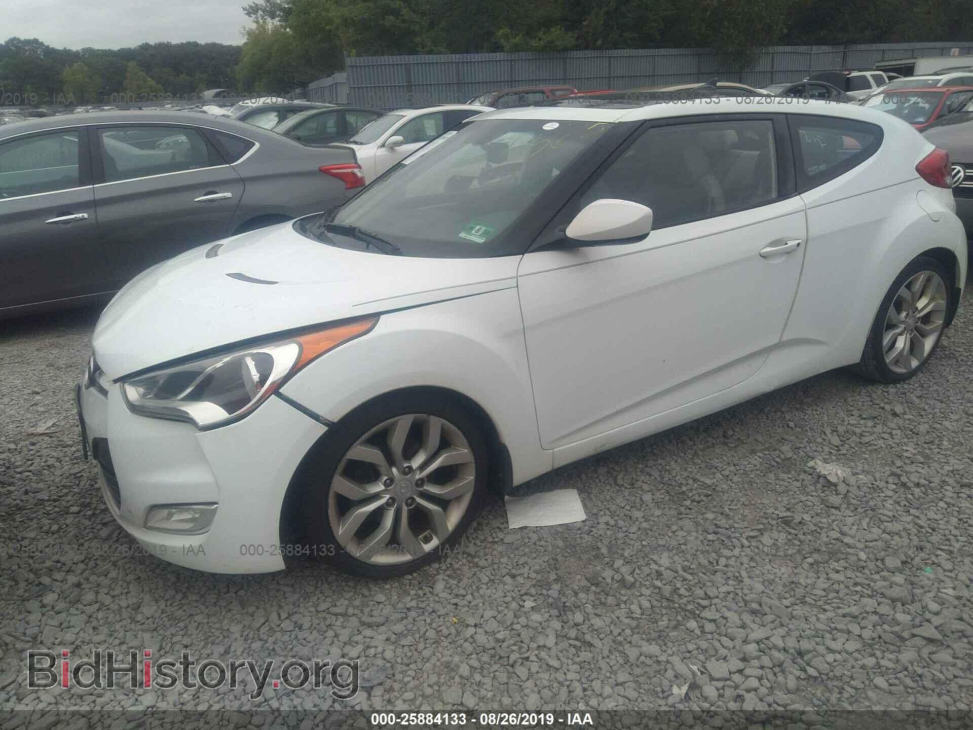 2013 HYUNDAI VELOSTER - VIN: KMHTC6AD2DU093350 - Фото 2