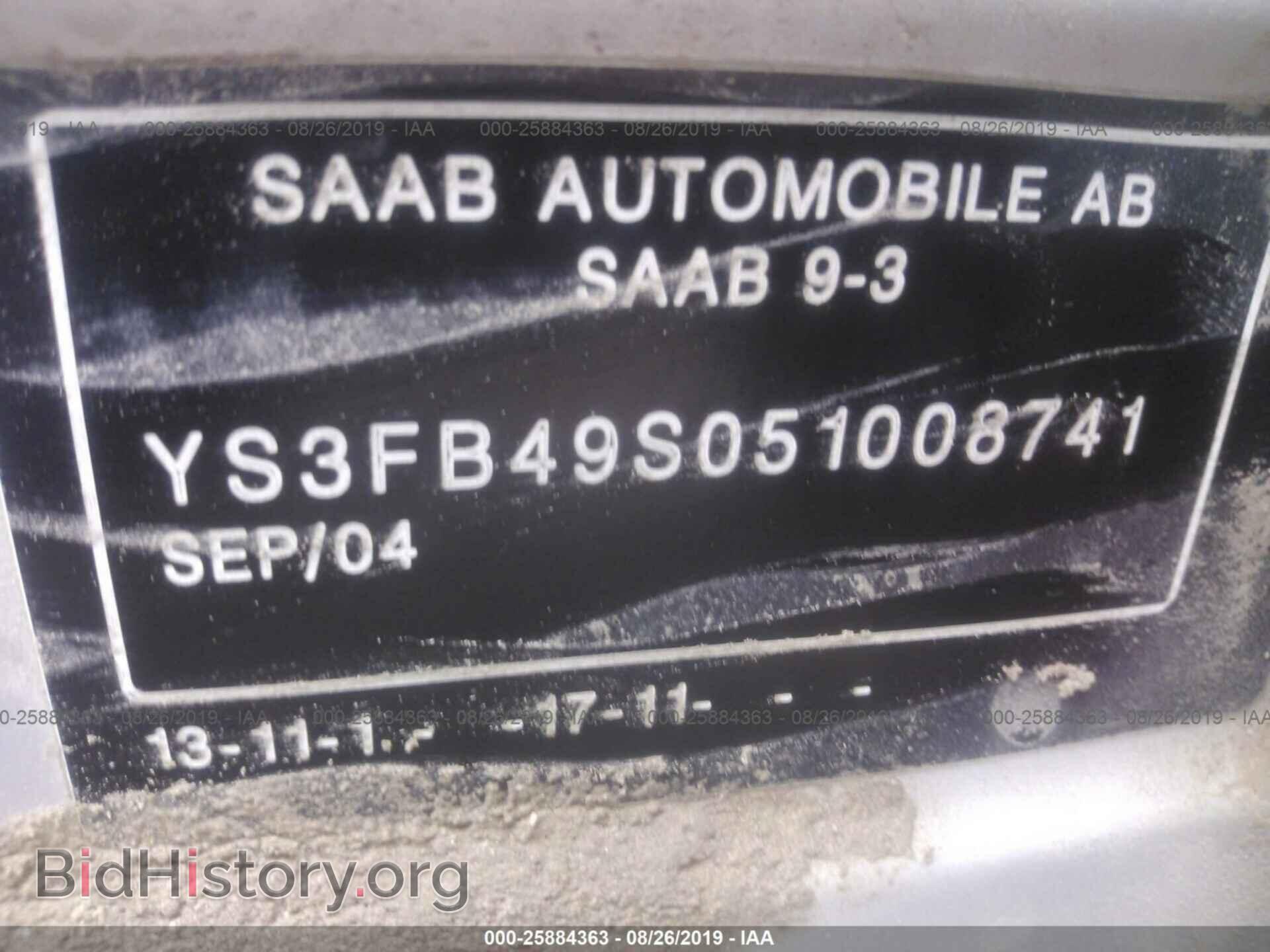 2005 SAAB 9-3 - VIN: YS3FB49S051008741 - Photo 9