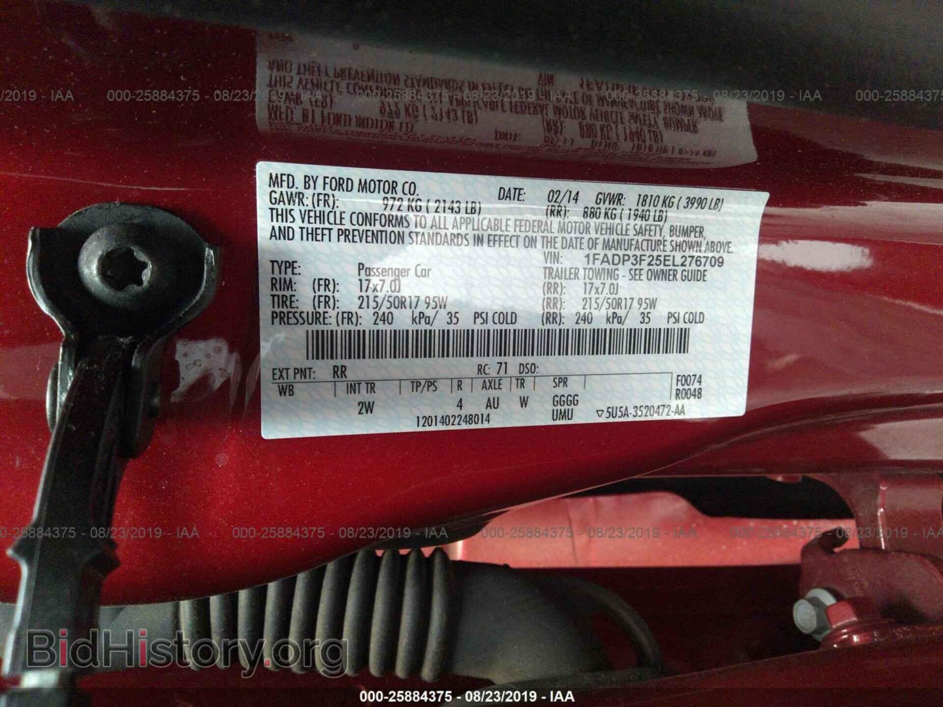 2014 FORD FOCUS - VIN: 1FADP3F25EL276709 - Photo 9