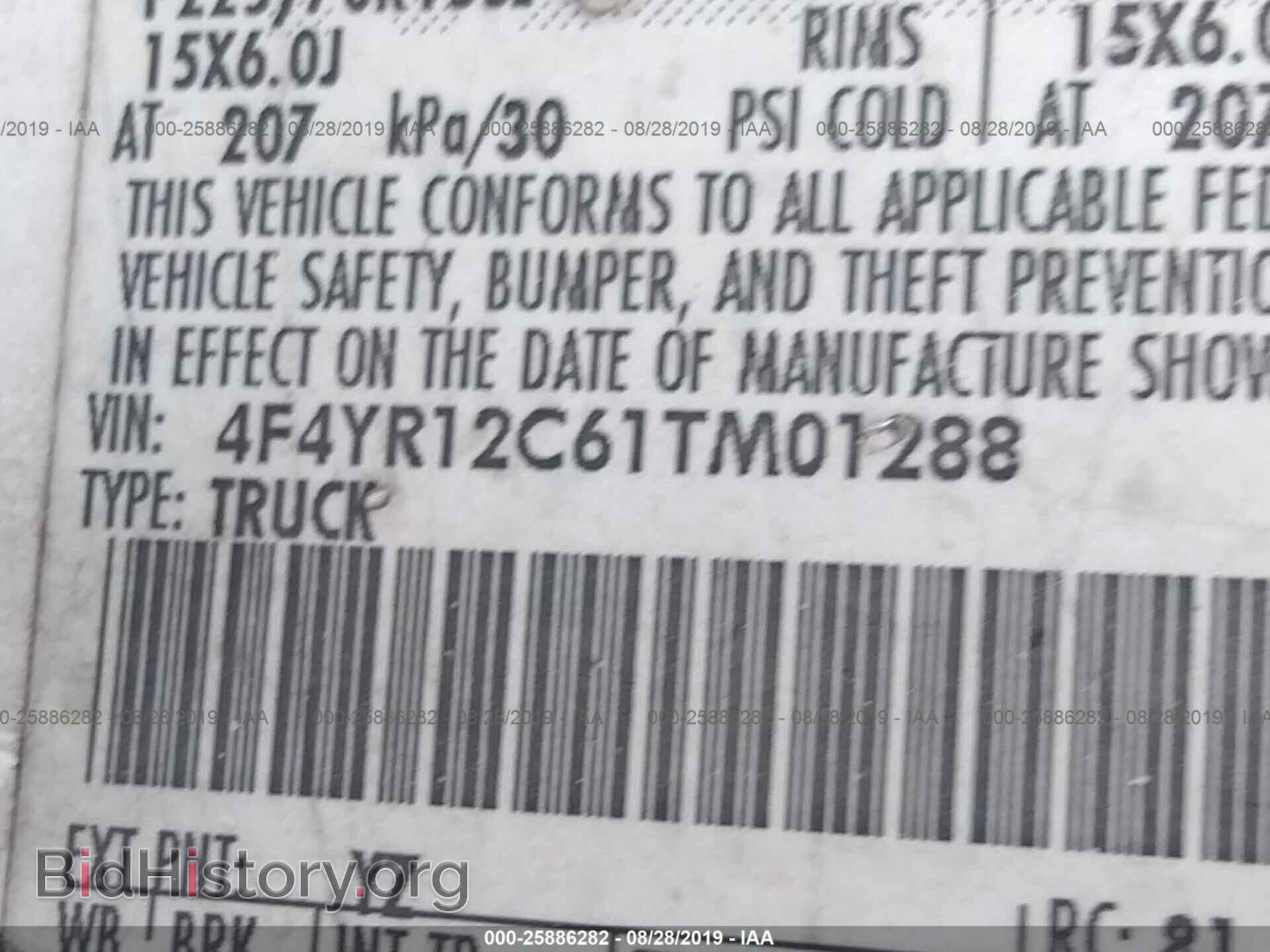 2001 MAZDA B2500 - VIN: 4F4YR12C61TM01288 - Photo 9
