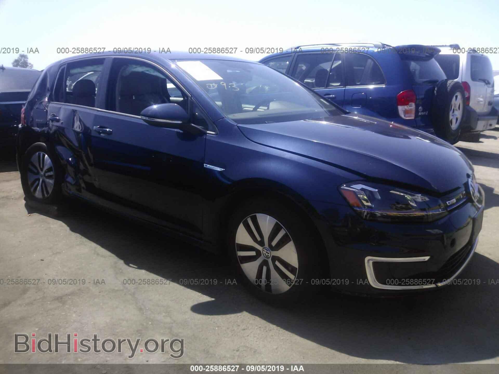 Фотография WVWPP7AU1GW901504 - VOLKSWAGEN E-GOLF 2016