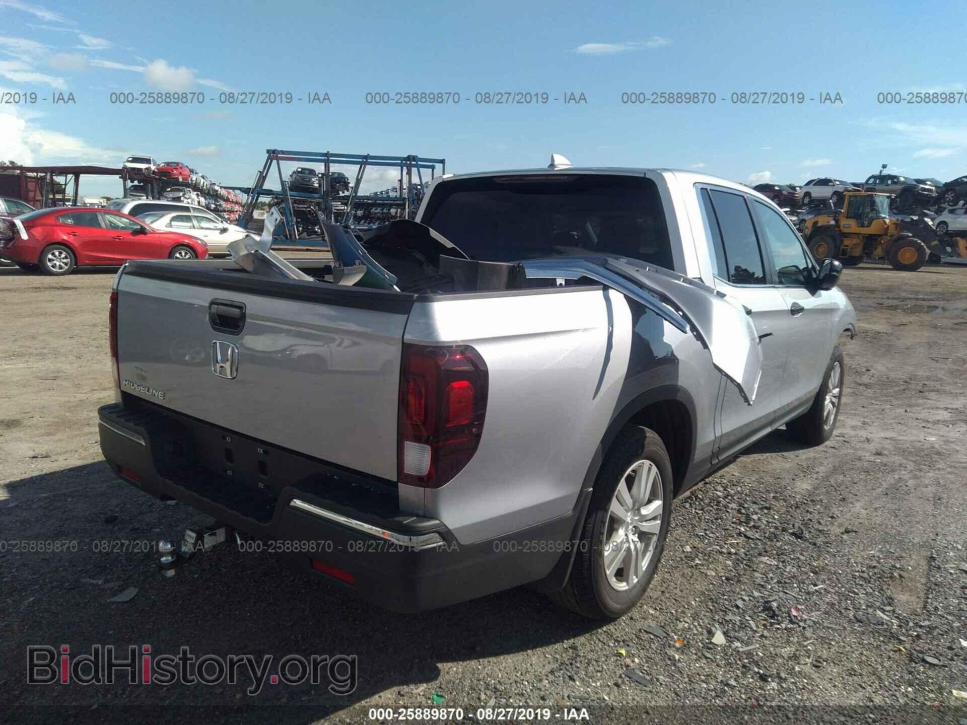 2019 HONDA RIDGELINE - VIN: 5FPYK2F27KB006245 - Фото 4