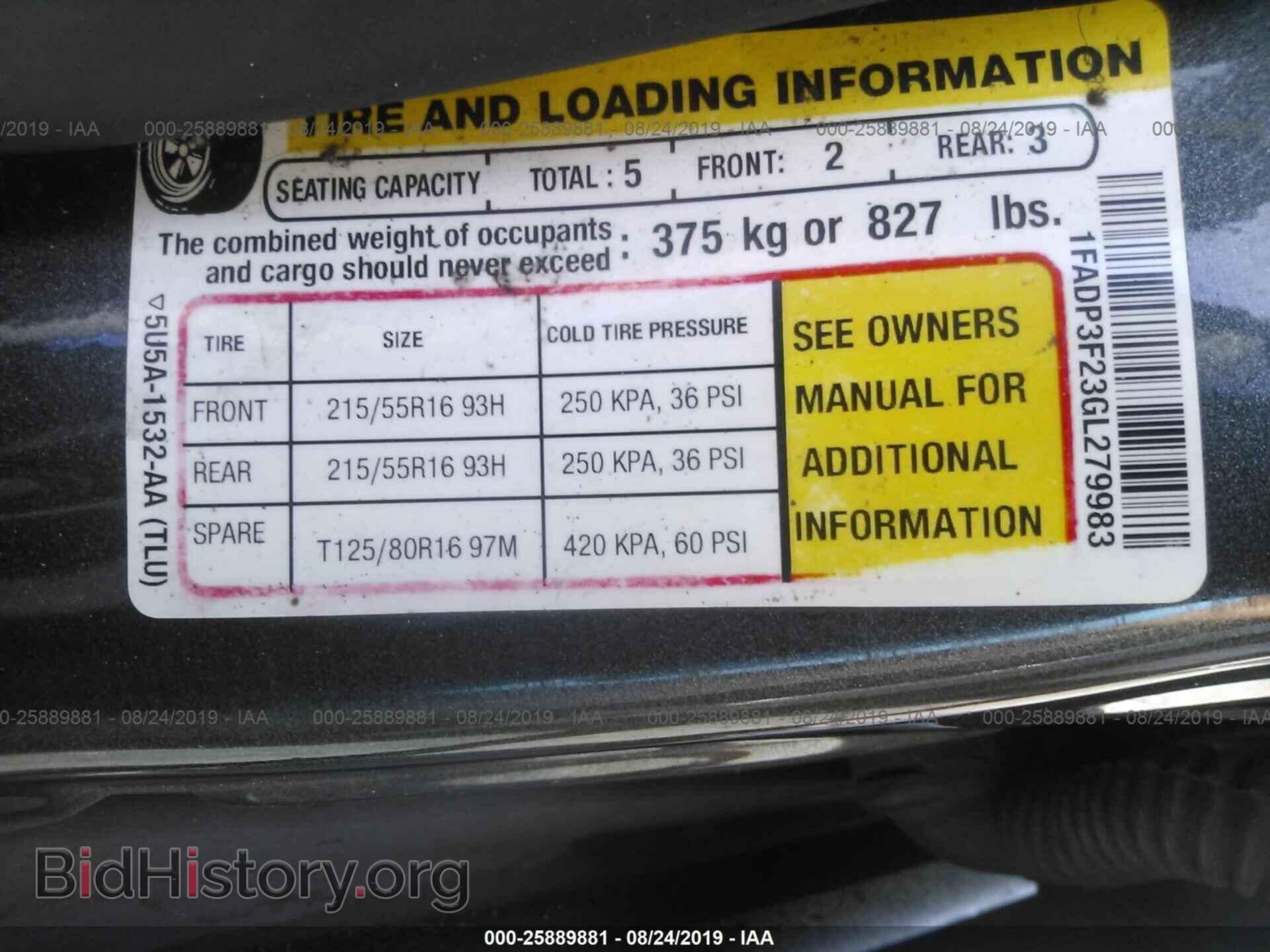 2016 FORD FOCUS - VIN: 1FADP3F23GL279983 - Photo 9