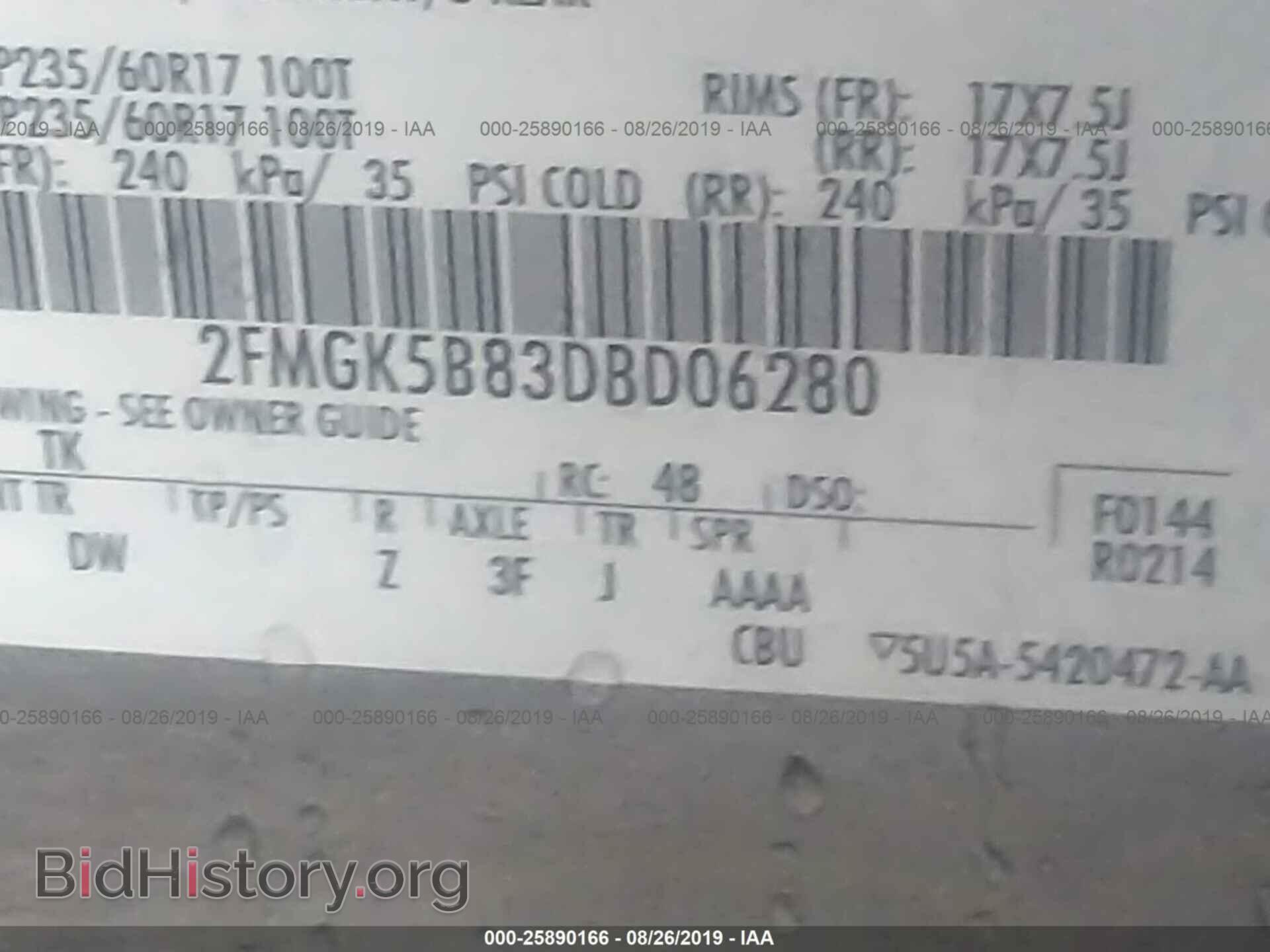 2013 FORD FLEX - VIN: 2FMGK5B83DBD06280 - Photo 9