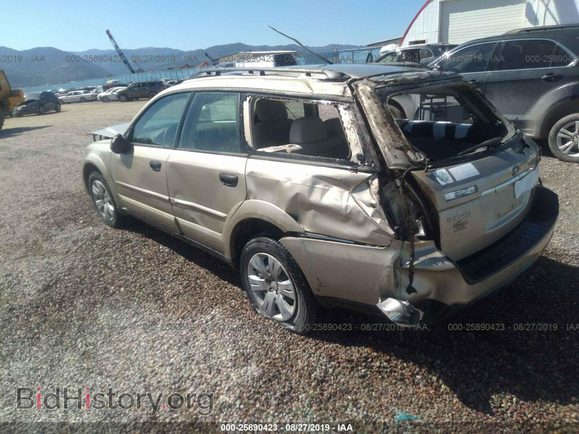 2008 SUBARU OUTBACK - VIN: 4S4BP60C787300649 - Фото 3