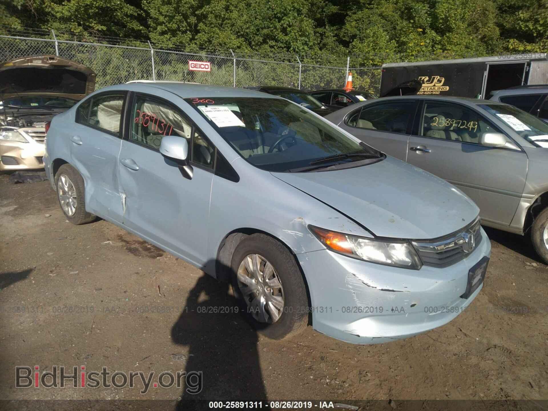 Фотография 2HGFB2F52CH518714 - HONDA CIVIC 2012