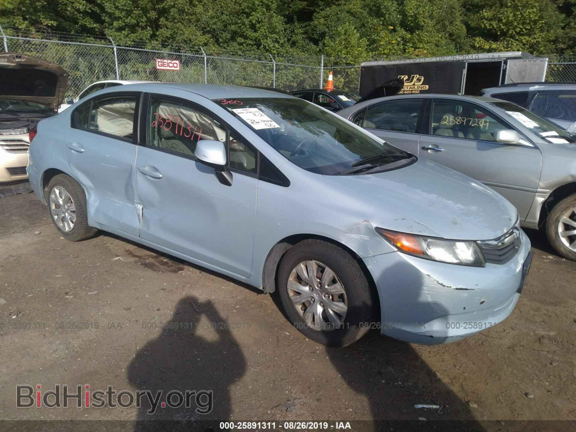 2012 HONDA CIVIC - VIN: 2HGFB2F52CH518714 - Фото 6