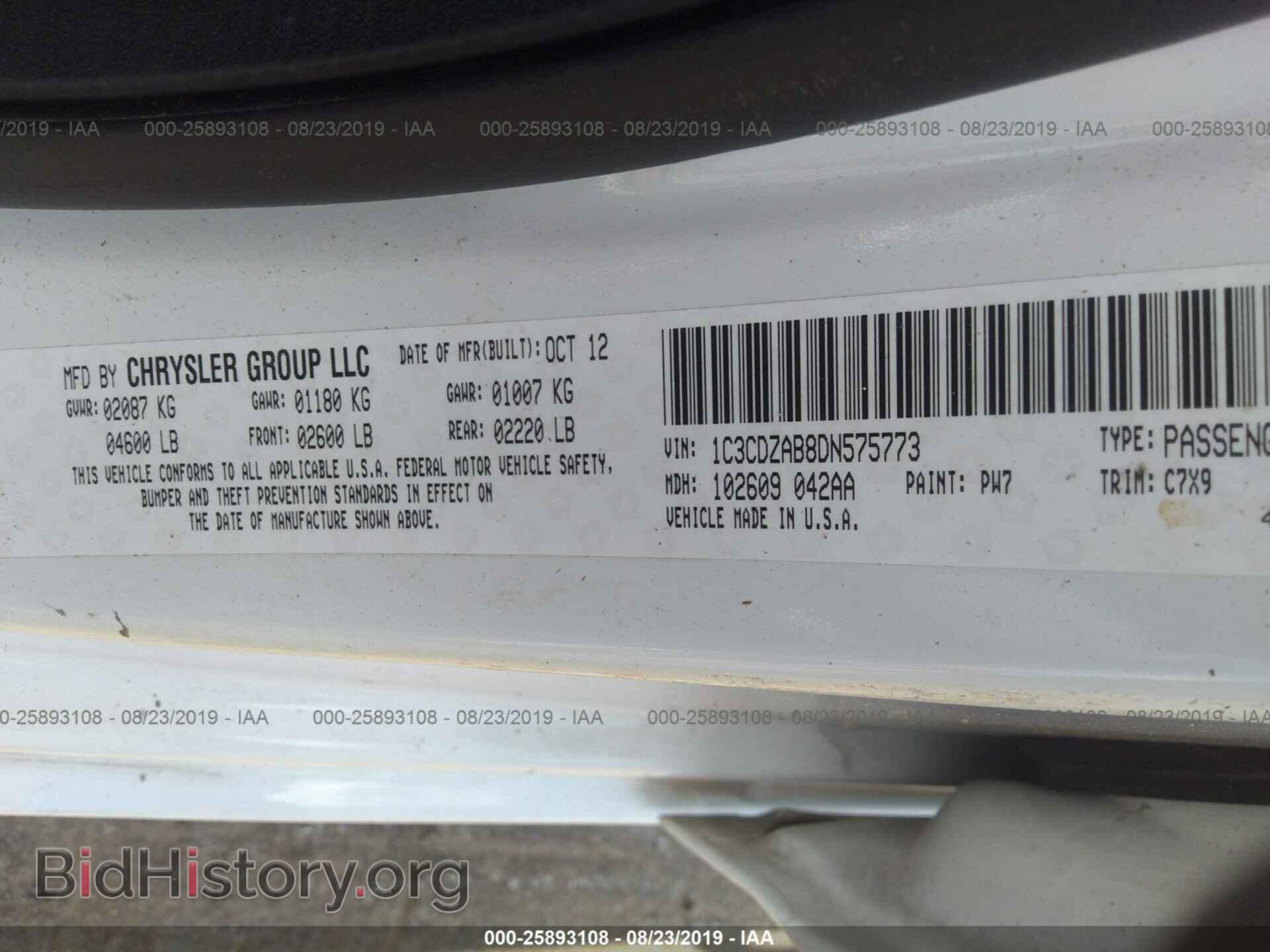 2013 DODGE AVENGER - VIN: 1C3CDZAB8DN575773 - Фото 9