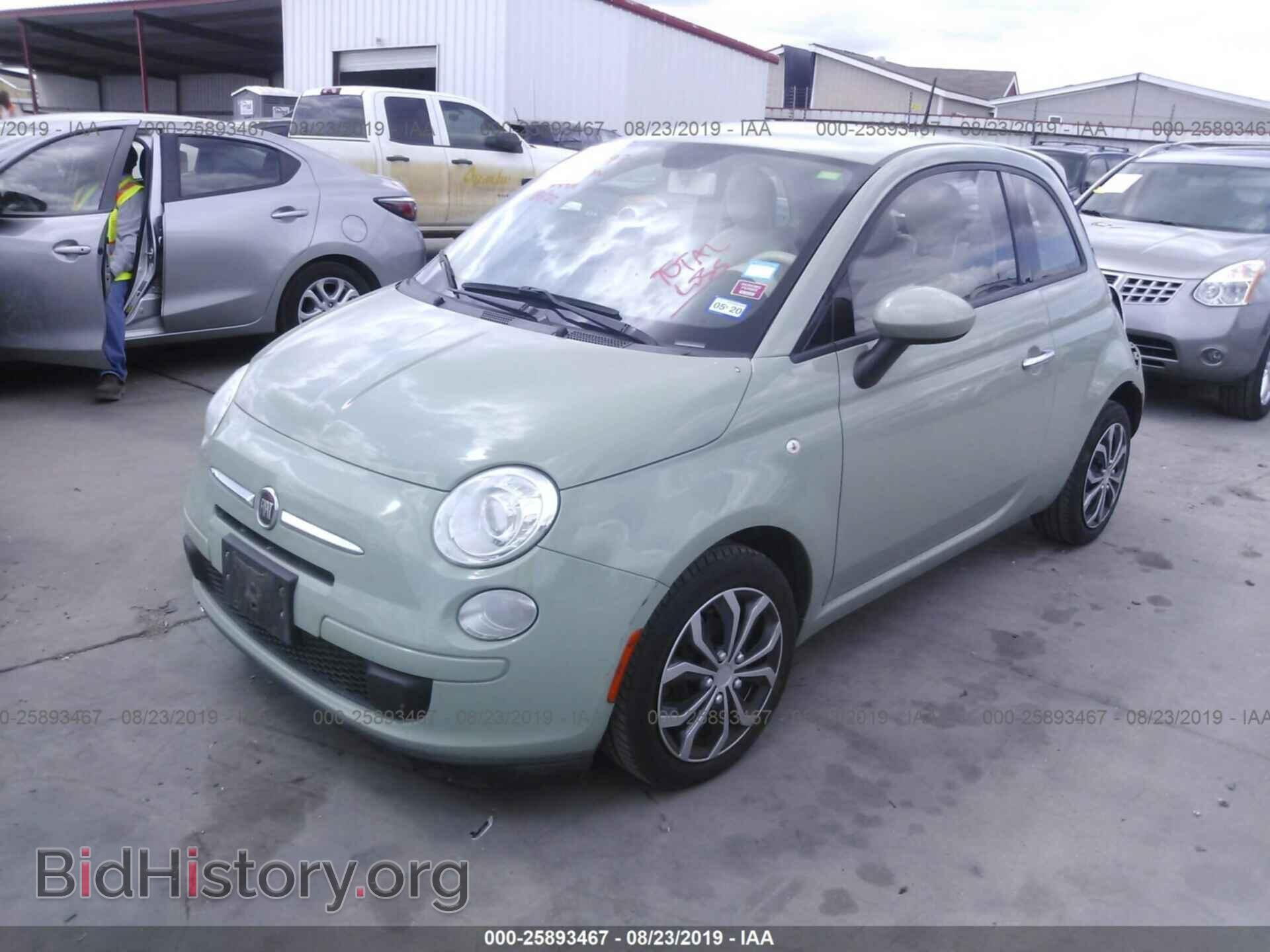 2013 FIAT 500 - VIN: 3C3CFFAR3DT752199 - Фото 2