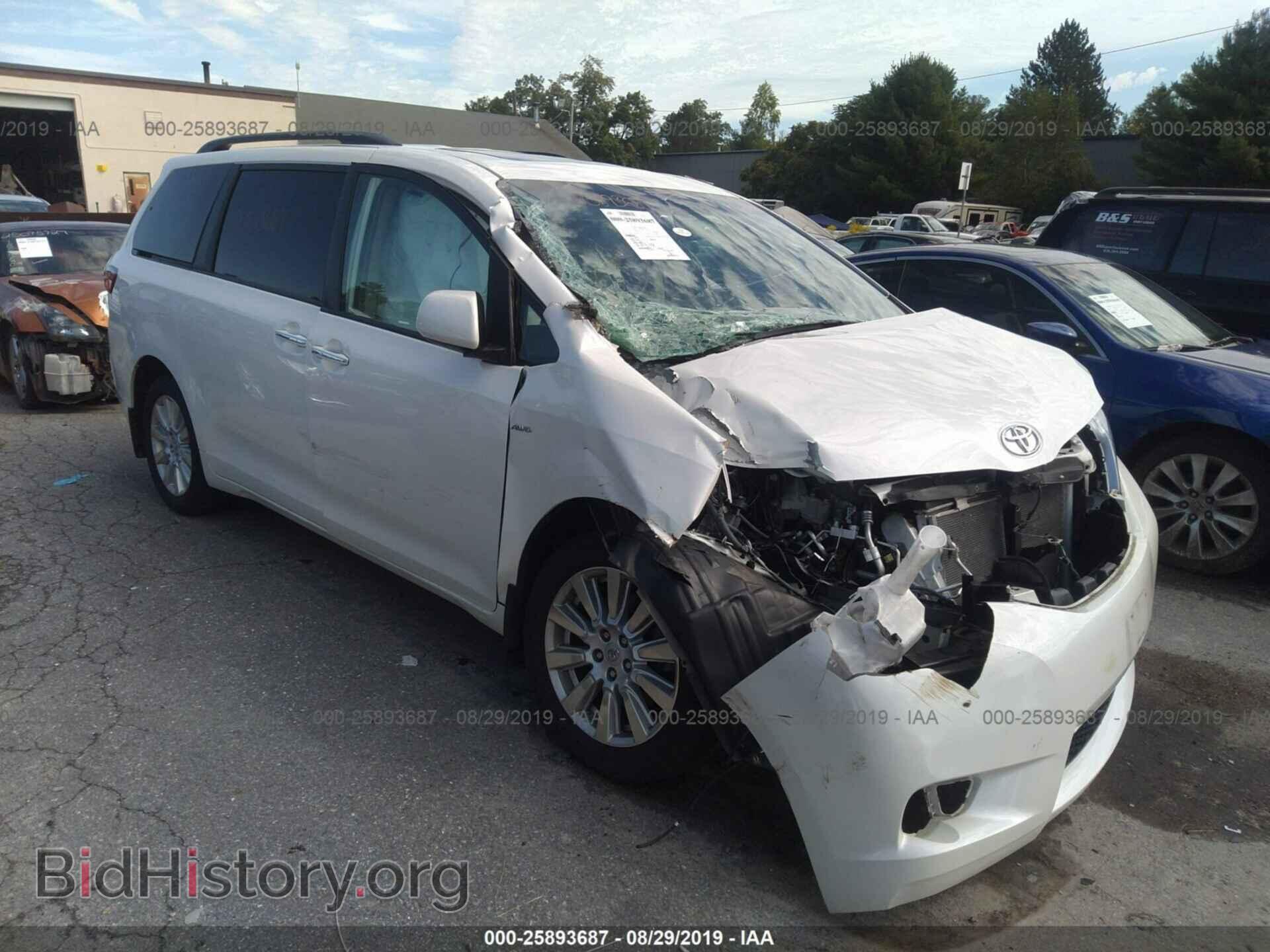 Photo 5TDDZ3DC2HS158376 - TOYOTA SIENNA 2017
