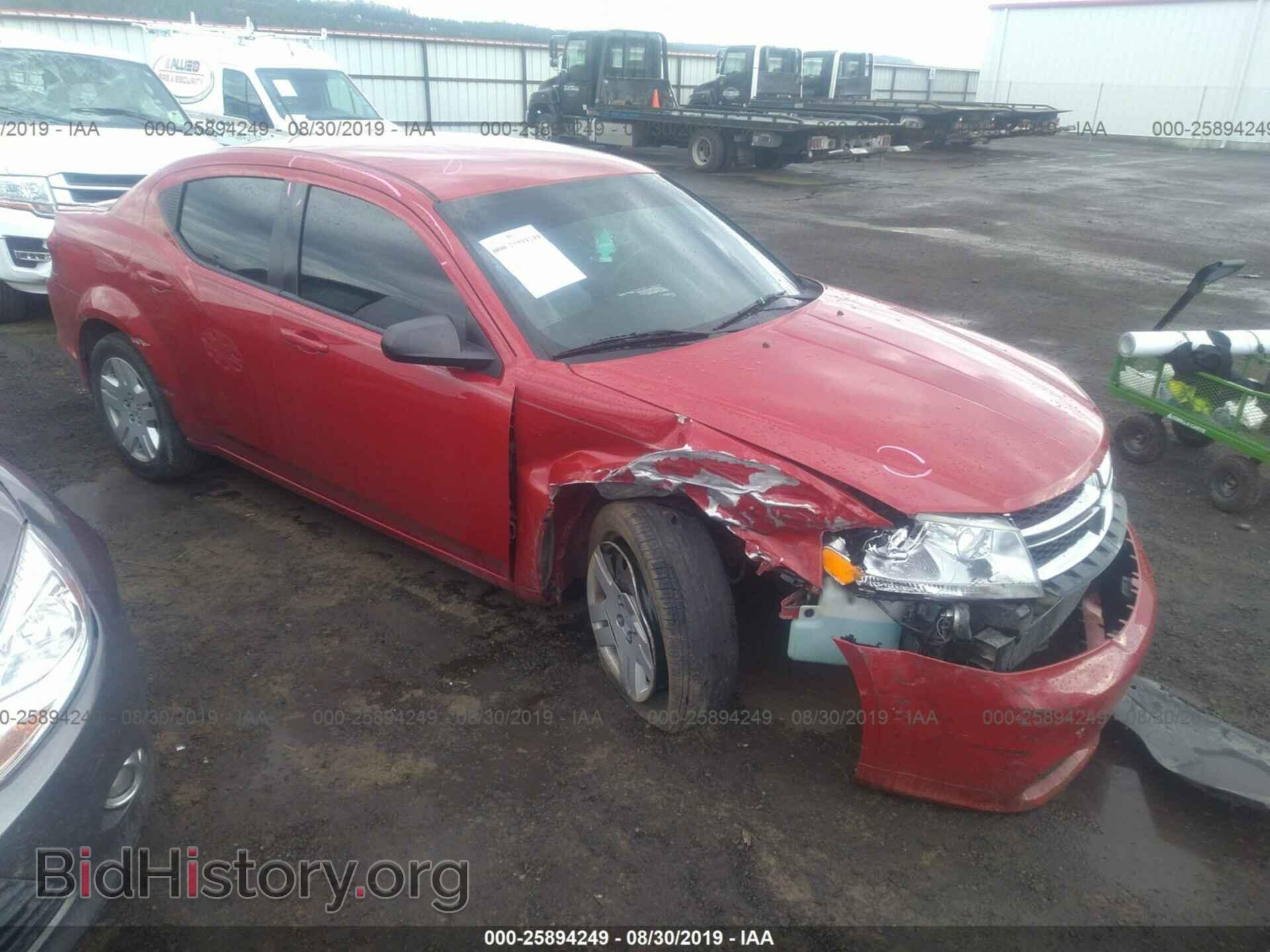 Photo 1C3CDZAB2CN310801 - DODGE AVENGER 2012