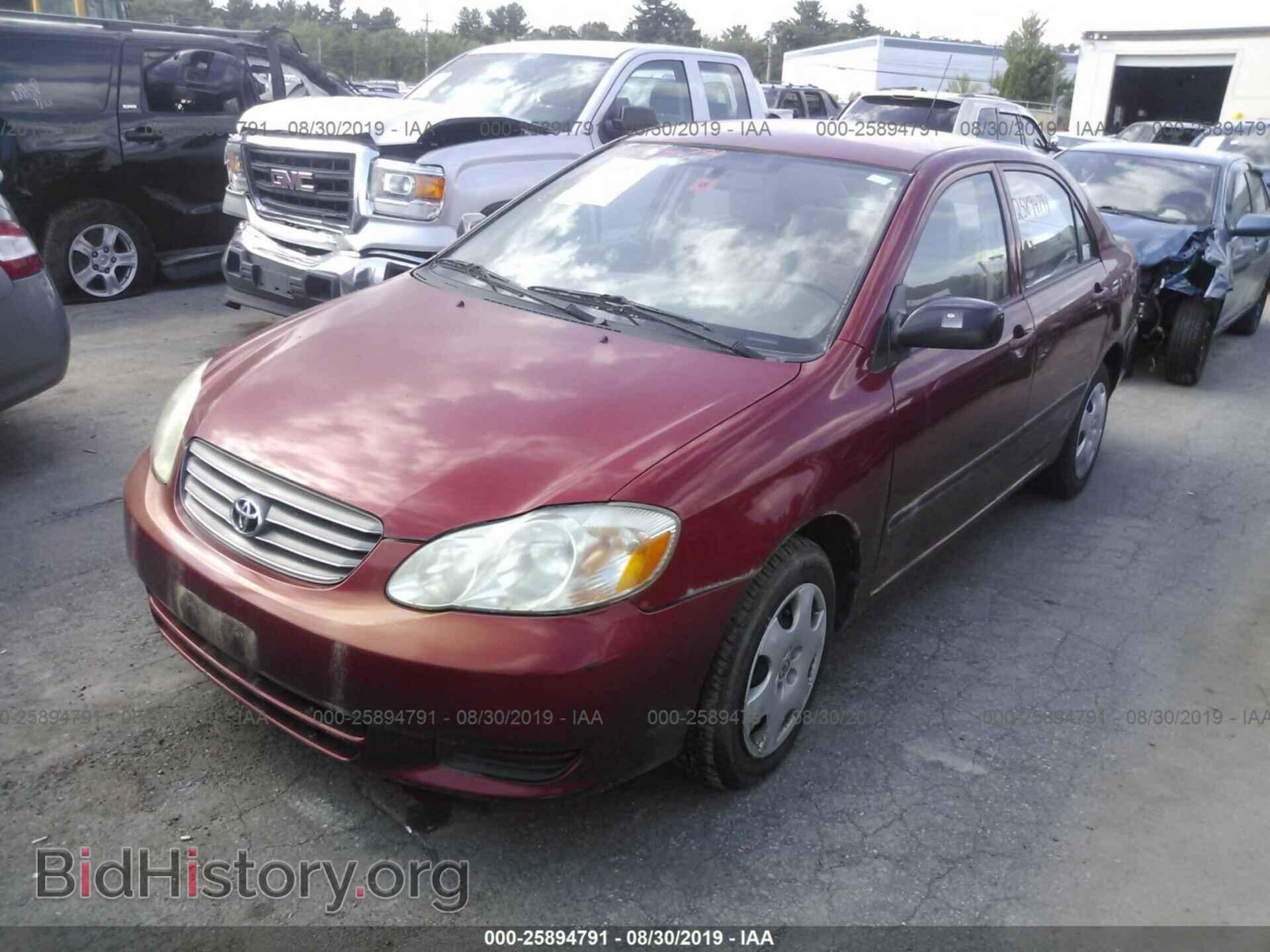 2003 TOYOTA COROLLA - VIN: 2T1BR32E93C040161 - Photo 2