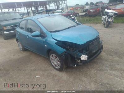 2011 Mazda MAZDA2, blue — VIN JM1DE1HY7B0123896, IAAI