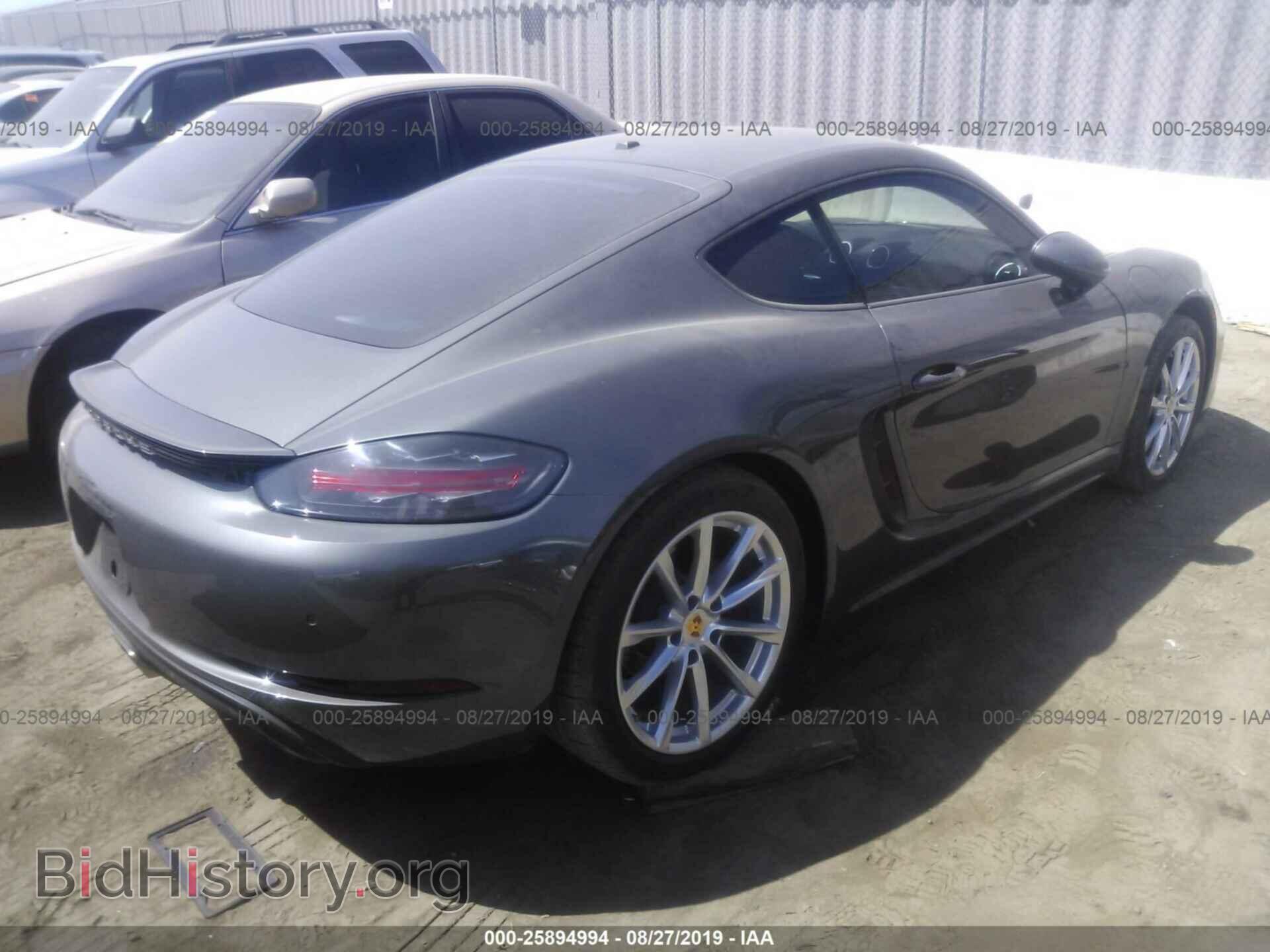 2018 PORSCHE CAYMAN - VIN: WP0AA2A88JK262601 - Фото 4