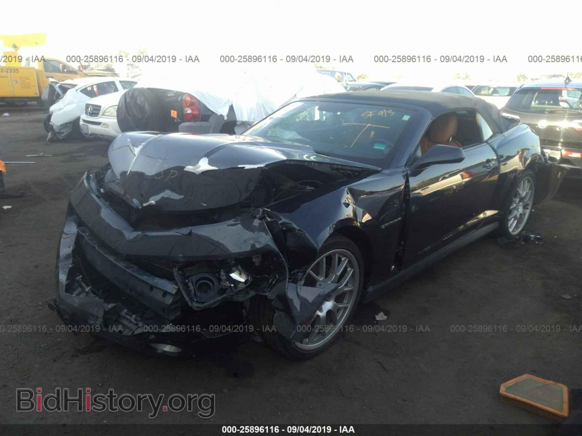 2013 CHEVROLET CAMARO - VIN: 2G1FC3D37D9149260 - Фото 2