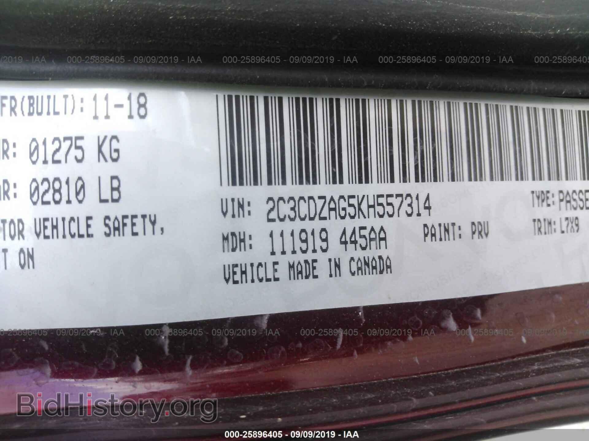 2019 DODGE CHALLENGER - VIN: 2C3CDZAG5KH557314 - Photo 9