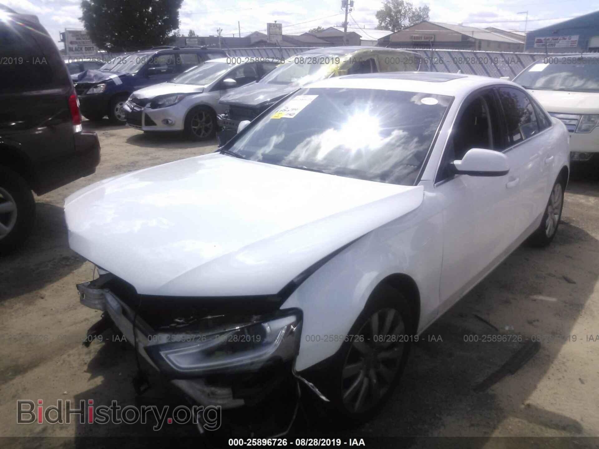 2013 AUDI A4 - VIN: WAUBFAFL8DN004625 - Photo 2