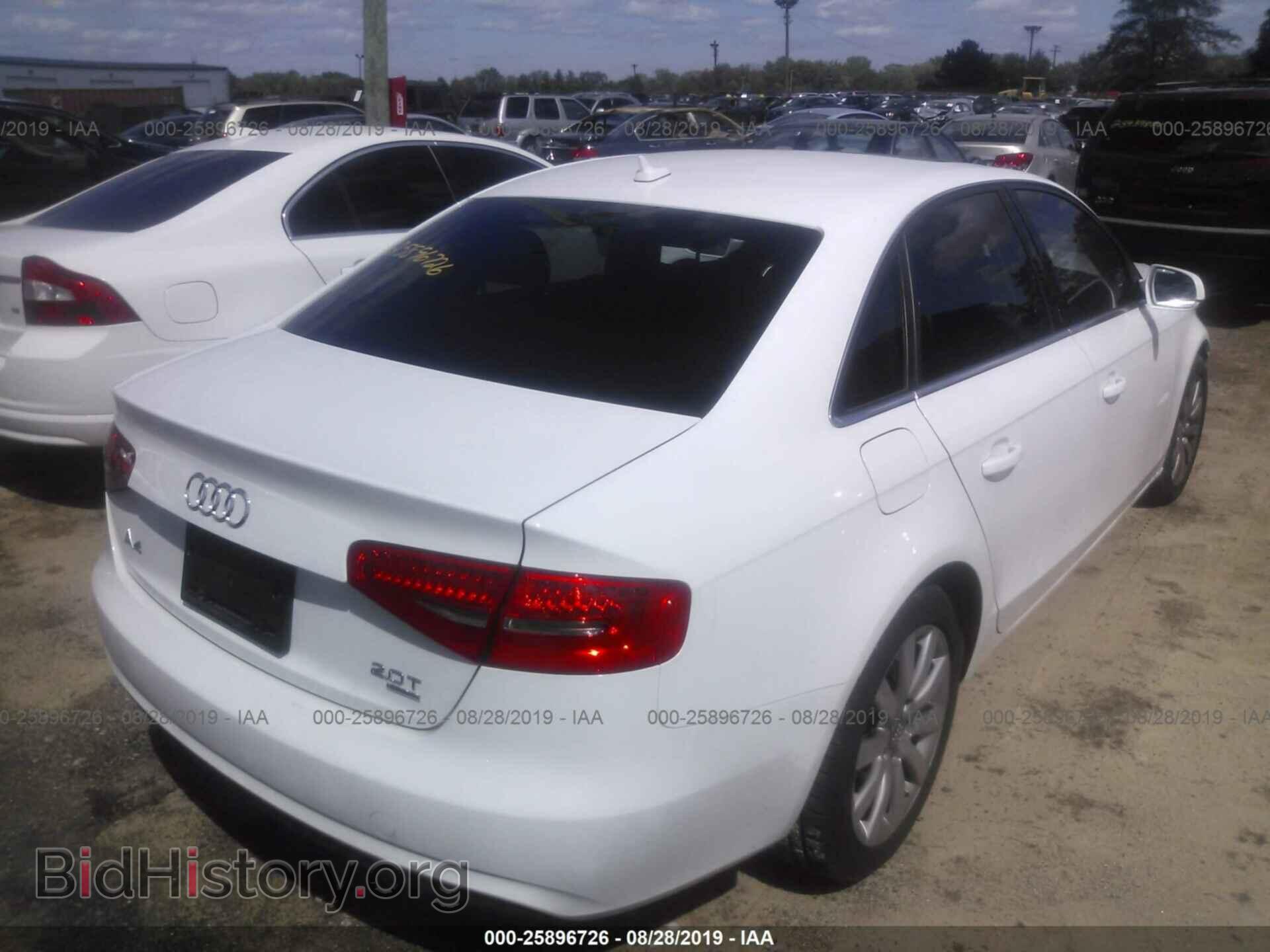 2013 AUDI A4 - VIN: WAUBFAFL8DN004625 - Photo 4