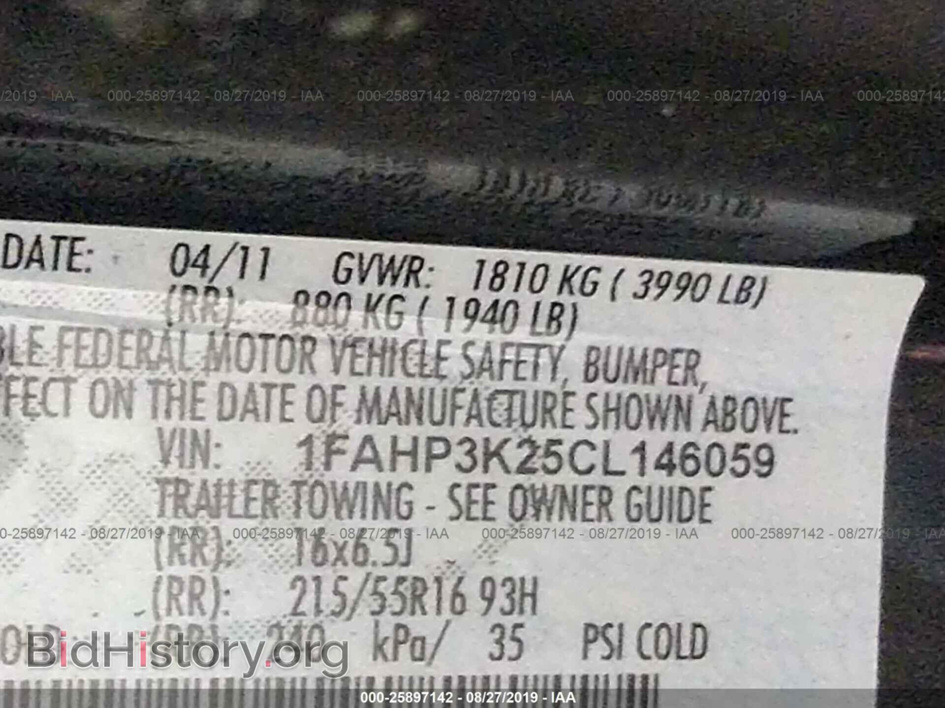 2012 FORD FOCUS - VIN: 1FAHP3K25CL146059 - Фото 9