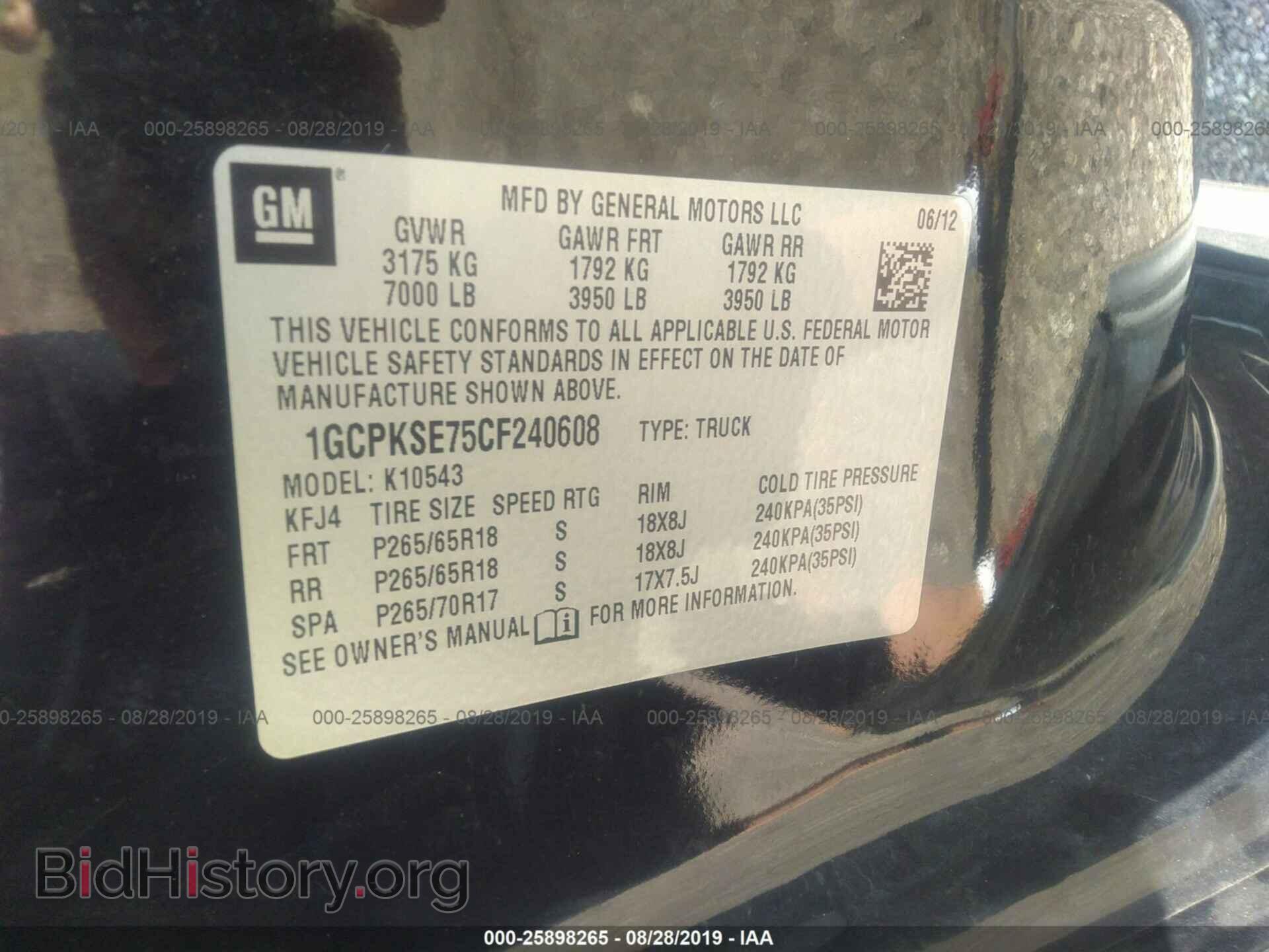 2012 CHEVROLET SILVERADO - VIN: 1GCPKSE75CF240608 - Photo 9