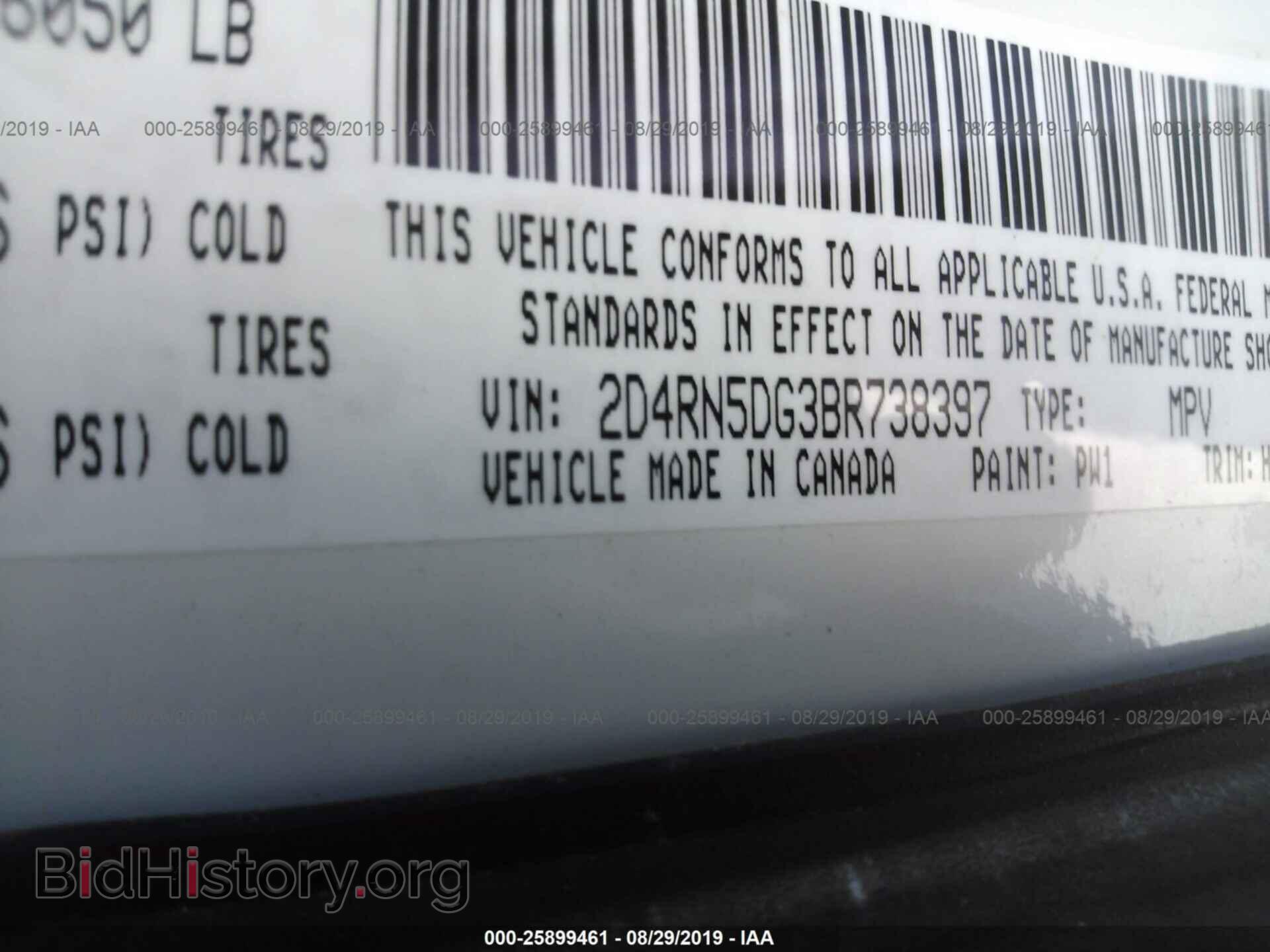 2011 DODGE GRAND CARAVAN - VIN: 2D4RN5DG3BR738397 - Photo 9