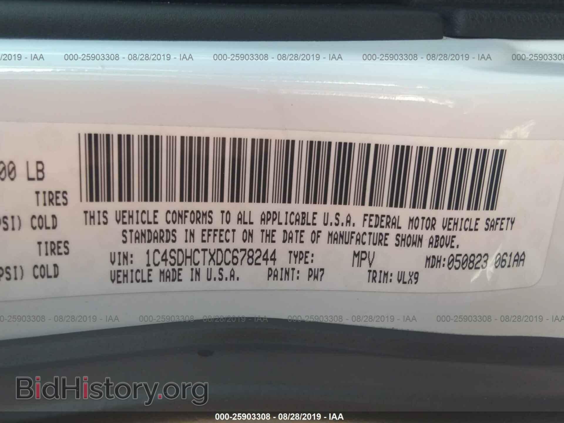 2013 DODGE DURANGO - VIN: 1C4SDHCTXDC678244 - Фото 9