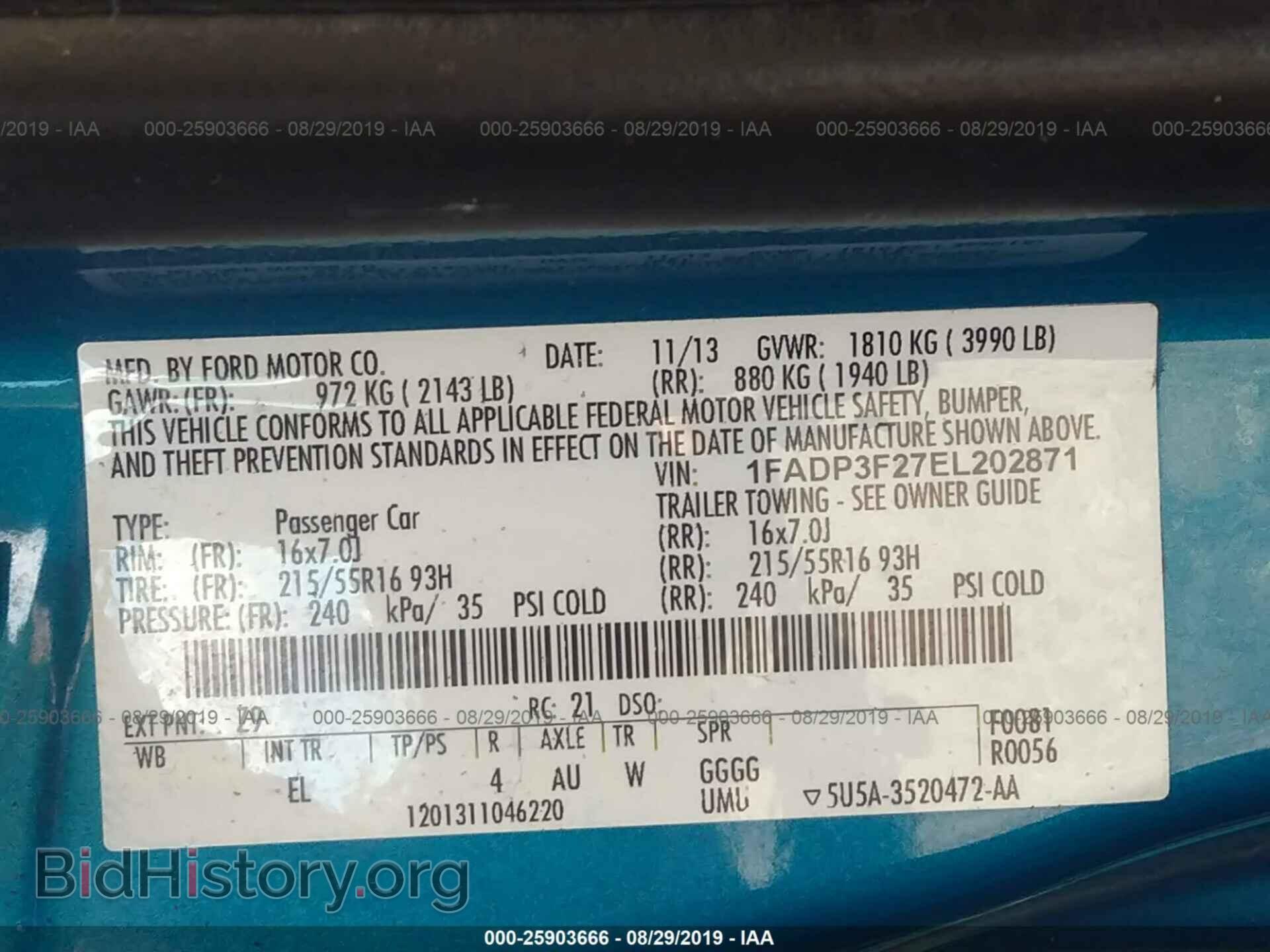 2014 FORD FOCUS - VIN: 1FADP3F27EL202871 - Photo 9