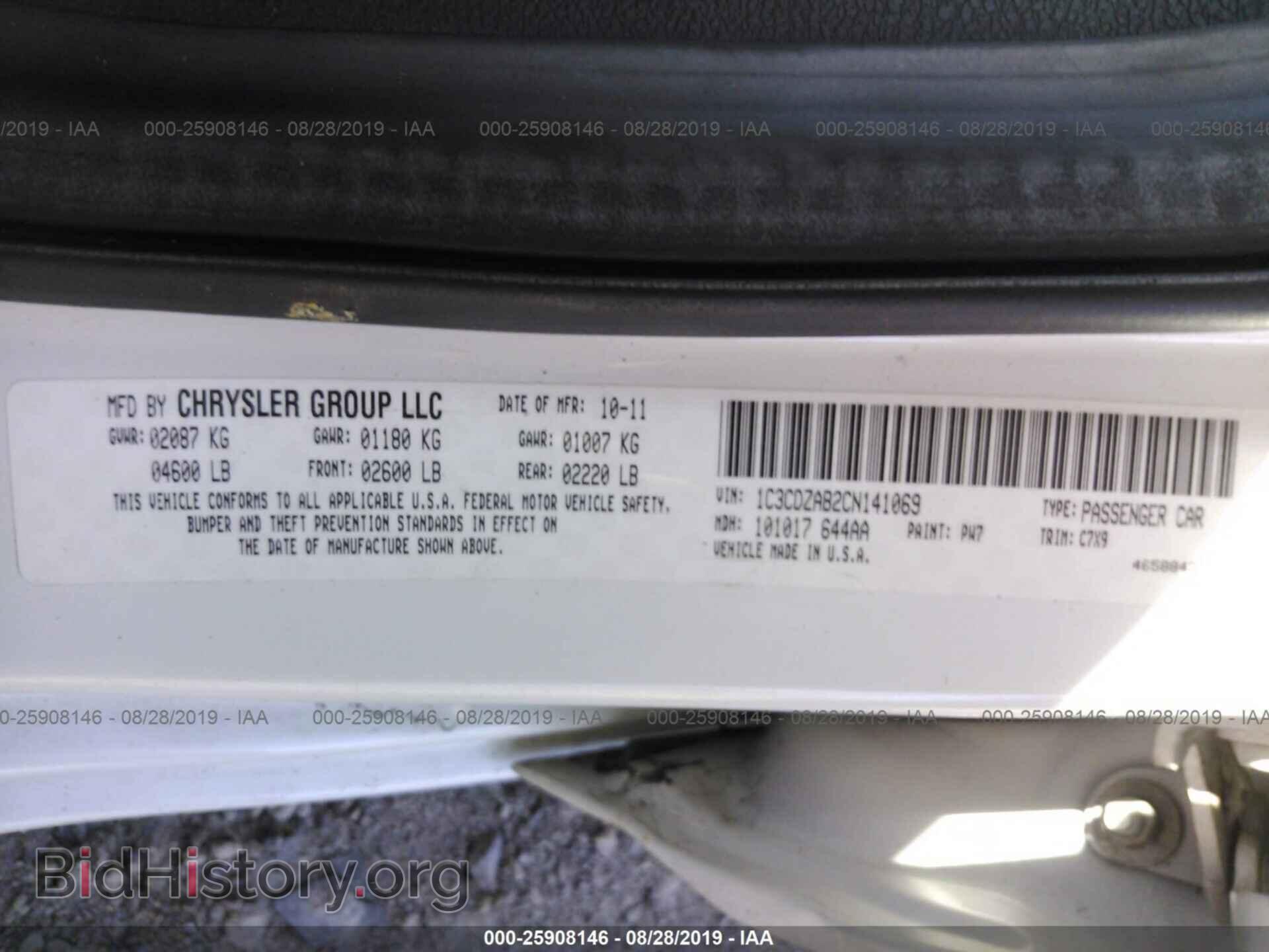 2012 DODGE AVENGER - VIN: 1C3CDZAB2CN141069 - Фото 9