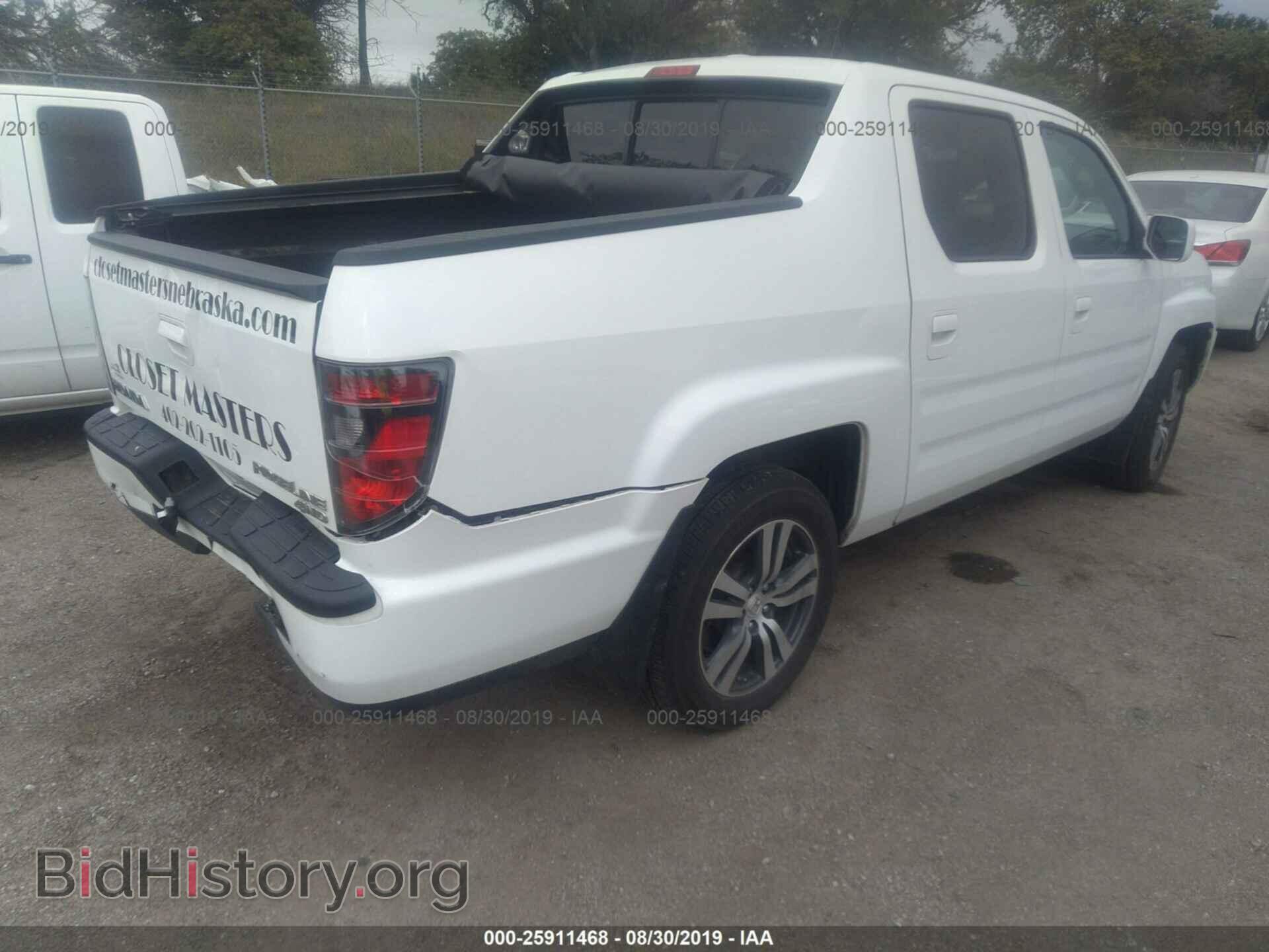 2013 HONDA RIDGELINE - VIN: 5FPYK1F56DB013243 - Фото 4