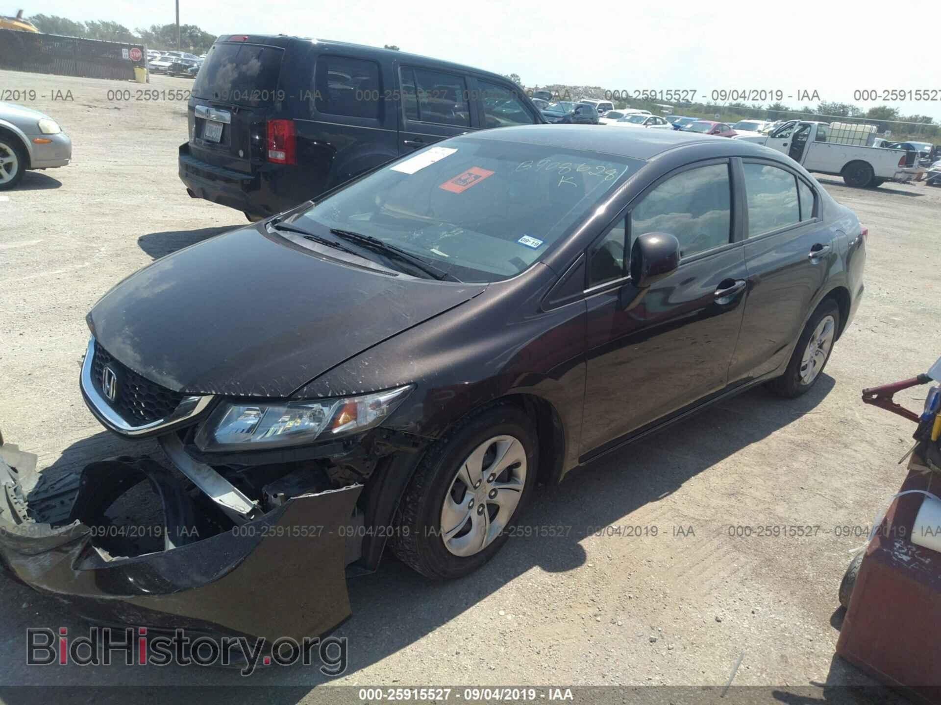 2013 HONDA CIVIC - VIN: 2HGFB2F56DH552382 - Фото 2