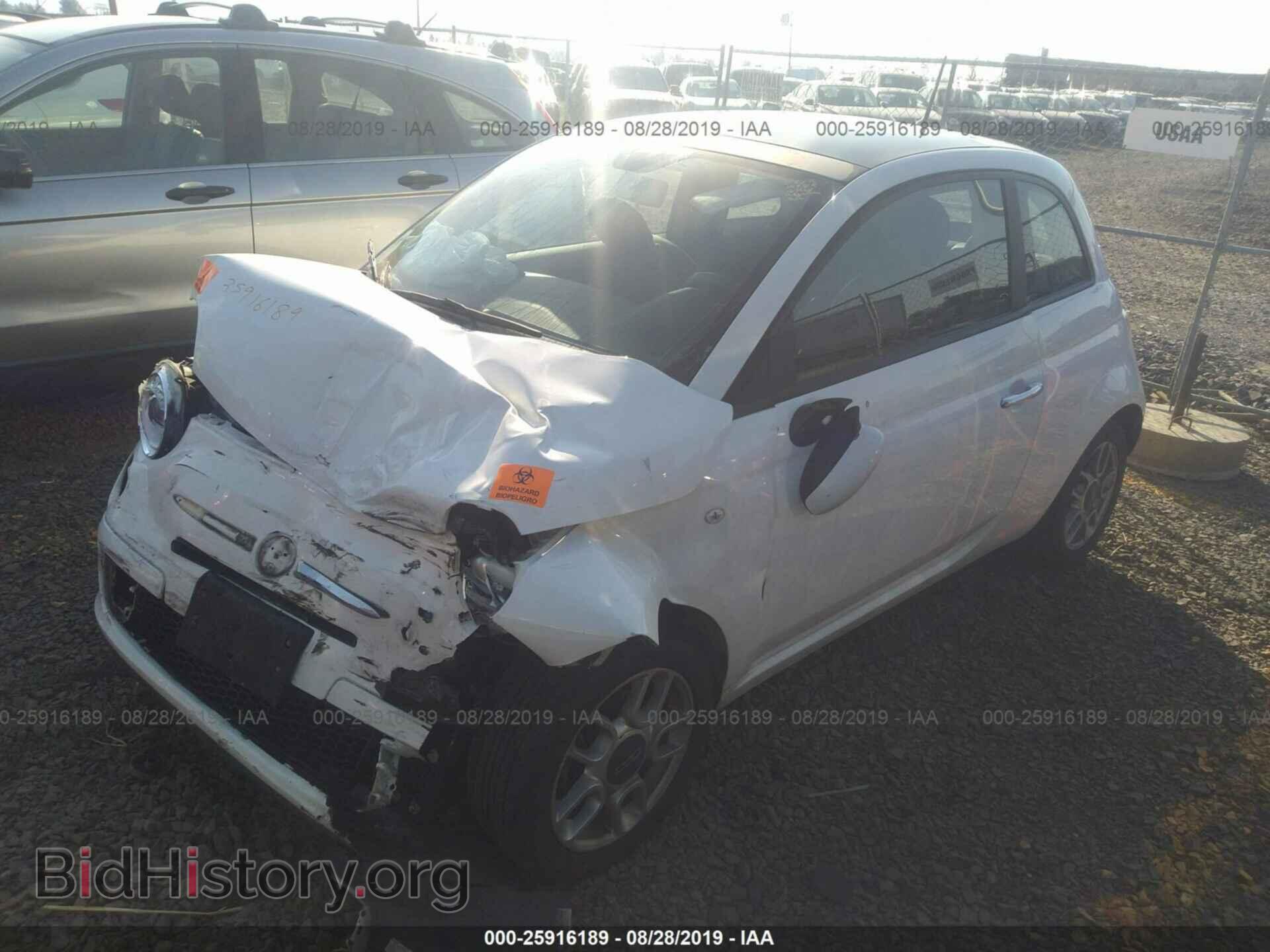 2012 FIAT 500 - VIN: 3C3CFFAR5CT120738 - Фото 2