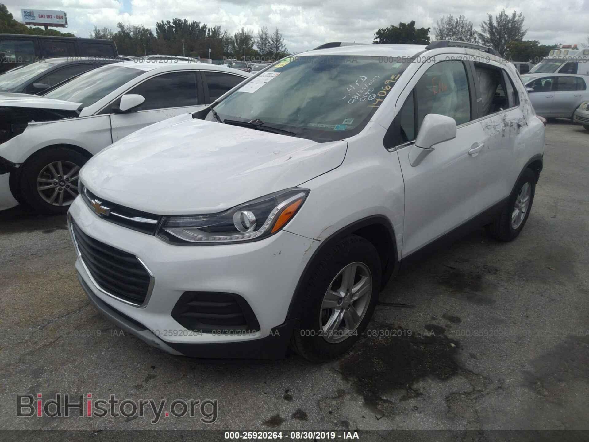 2017 CHEVROLET TRAX - VIN: 3GNCJLSB2HL140695 - Фото 2