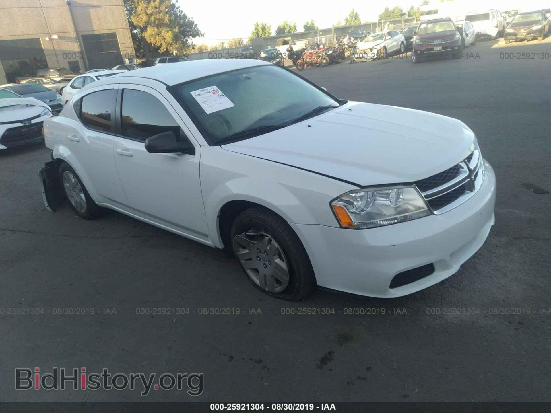 Photo 1C3CDZAB6CN216243 - DODGE AVENGER 2012
