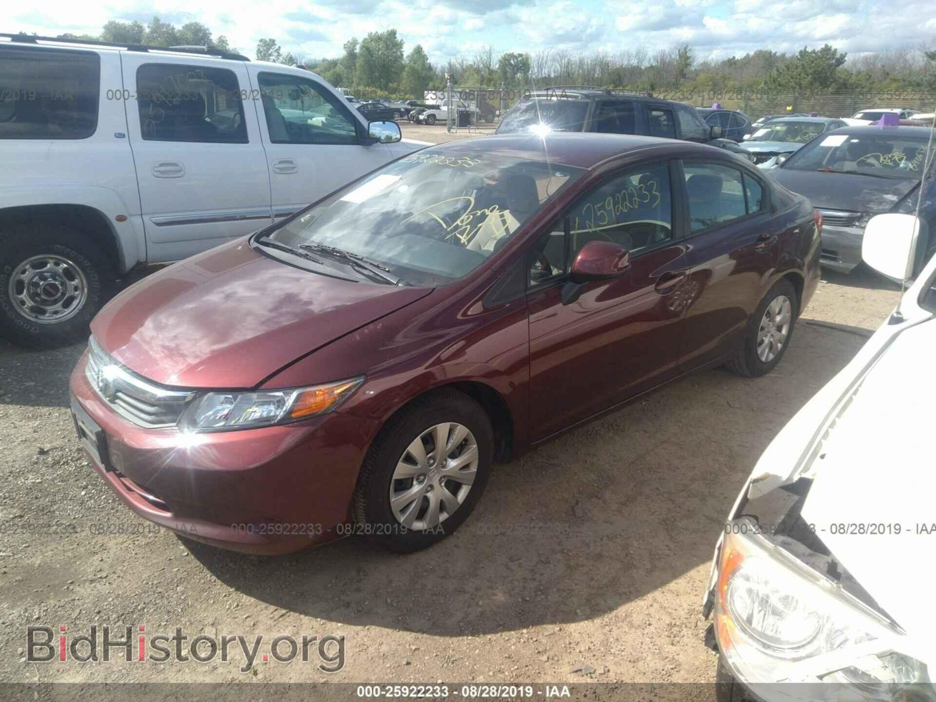 2012 HONDA CIVIC - VIN: 19XFB2F57CE364852 - Фото 2