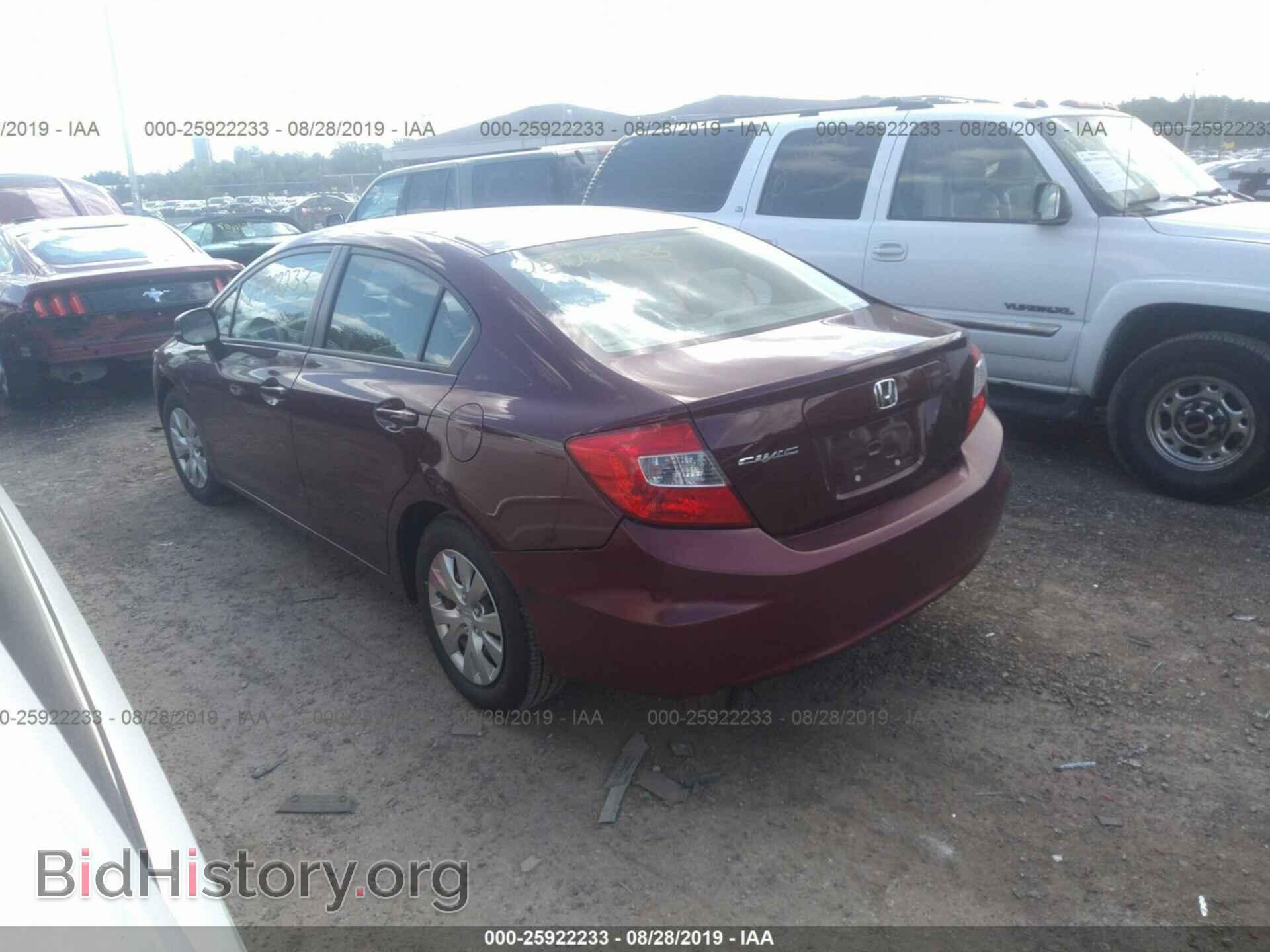 2012 HONDA CIVIC - VIN: 19XFB2F57CE364852 - Фото 3