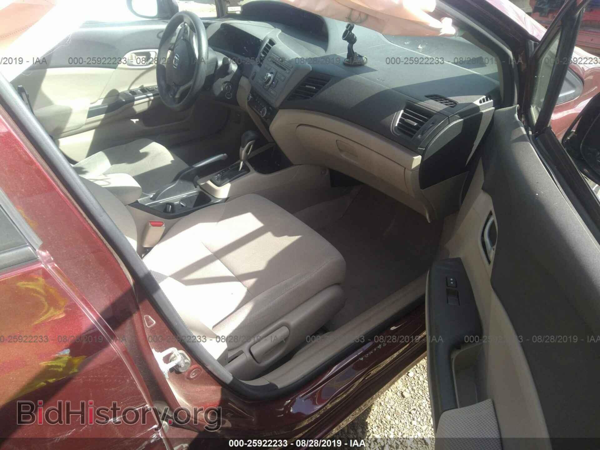 2012 HONDA CIVIC - VIN: 19XFB2F57CE364852 - Фото 5