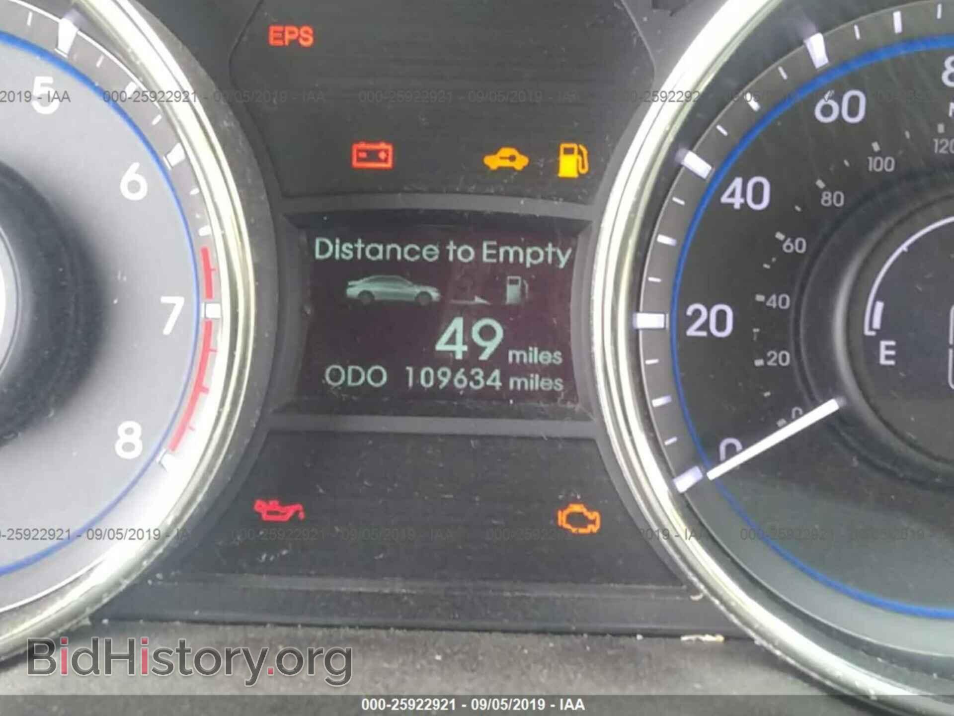 2012 HYUNDAI SONATA - VIN: 5NPEC4AC8CH337343 - Фото 7