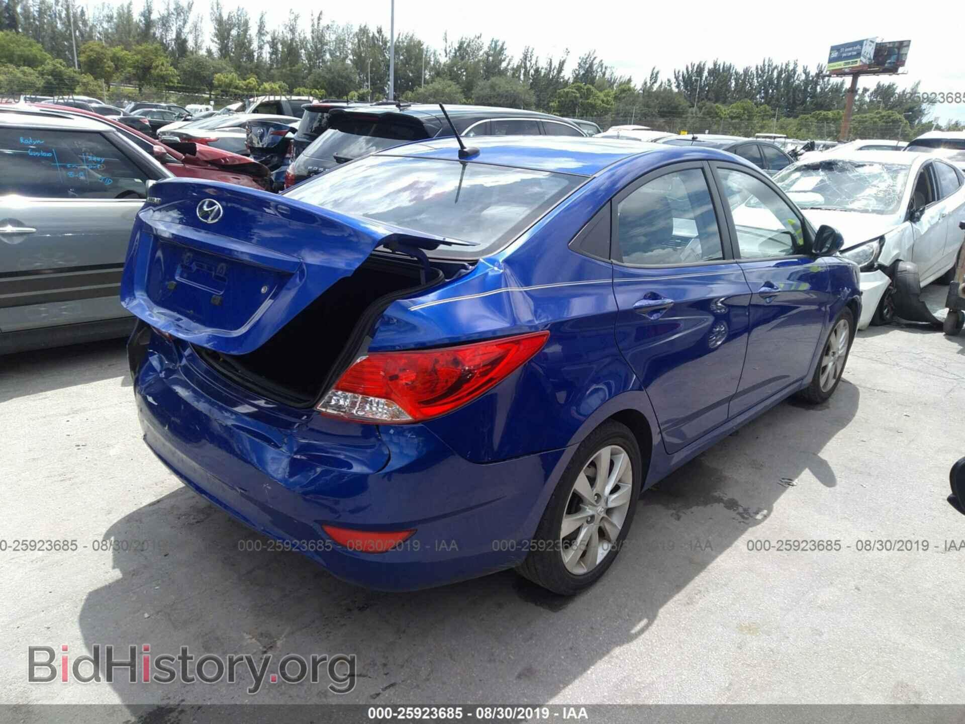 2012 HYUNDAI ACCENT - VIN: KMHCU4AE7CU130501 - Фото 4