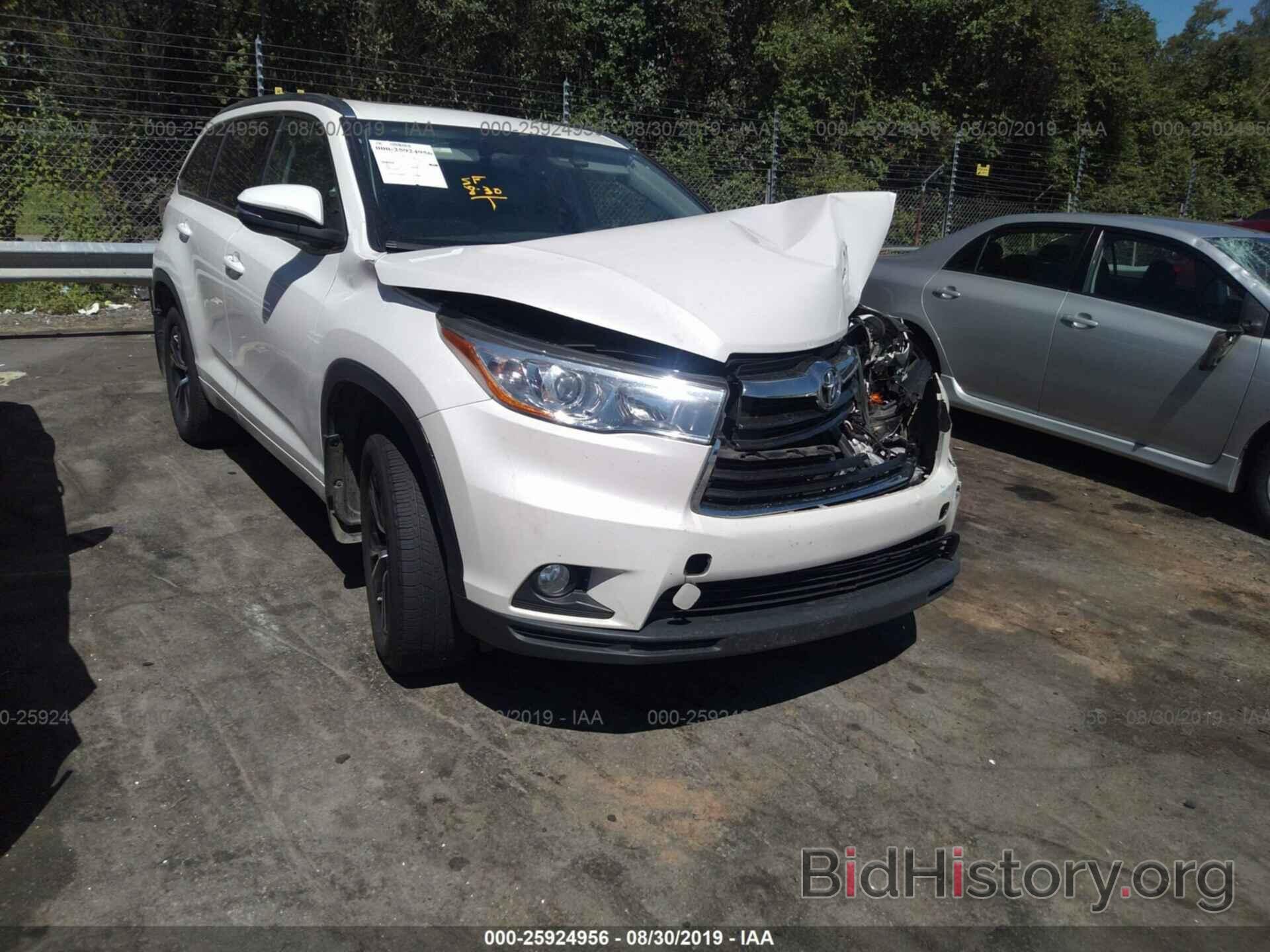 Фотография 5TDJKRFH1GS265744 - TOYOTA HIGHLANDER 2016