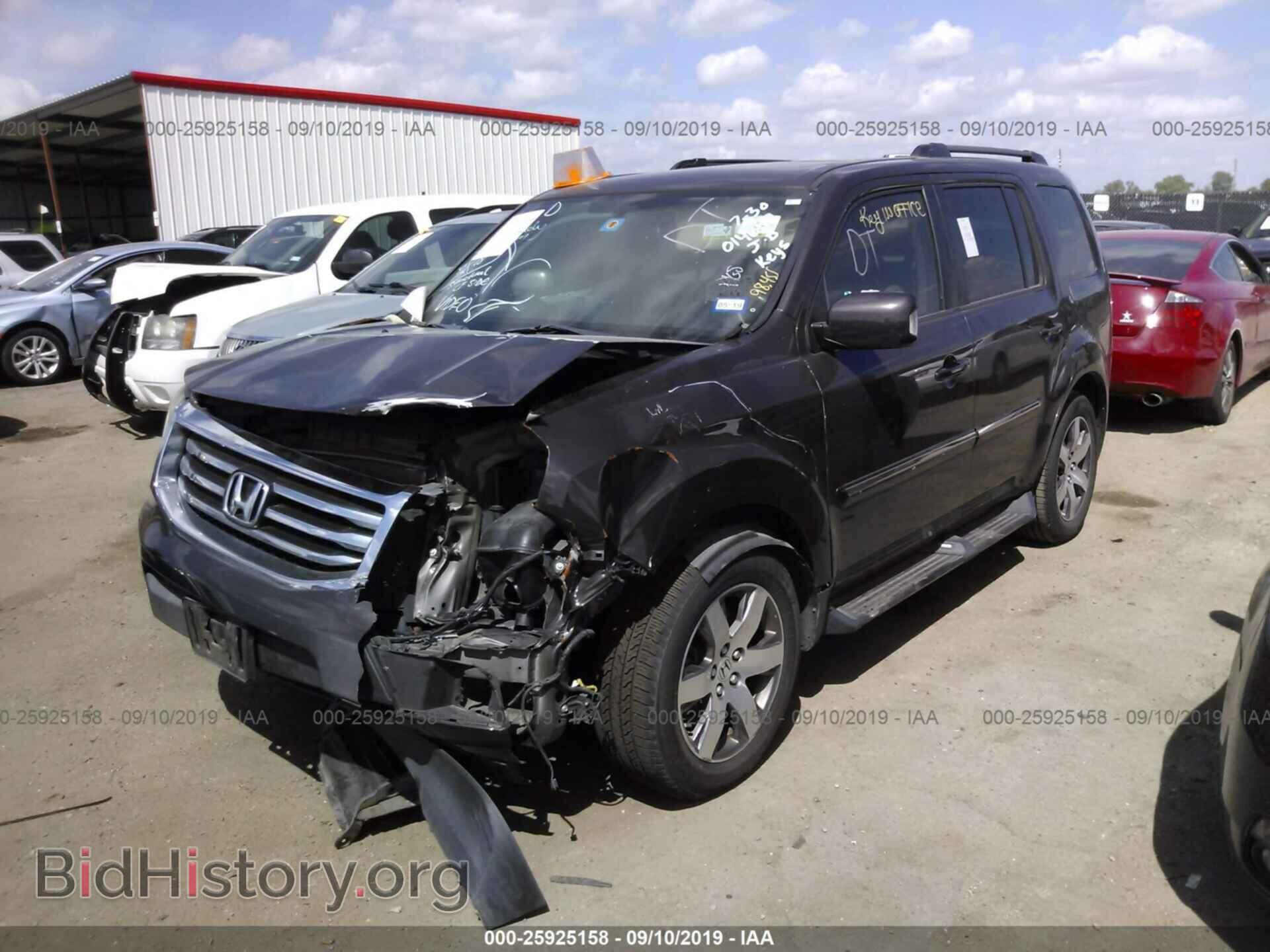 2013 HONDA PILOT - VIN: 5FNYF3H95DB014652 - Фото 2