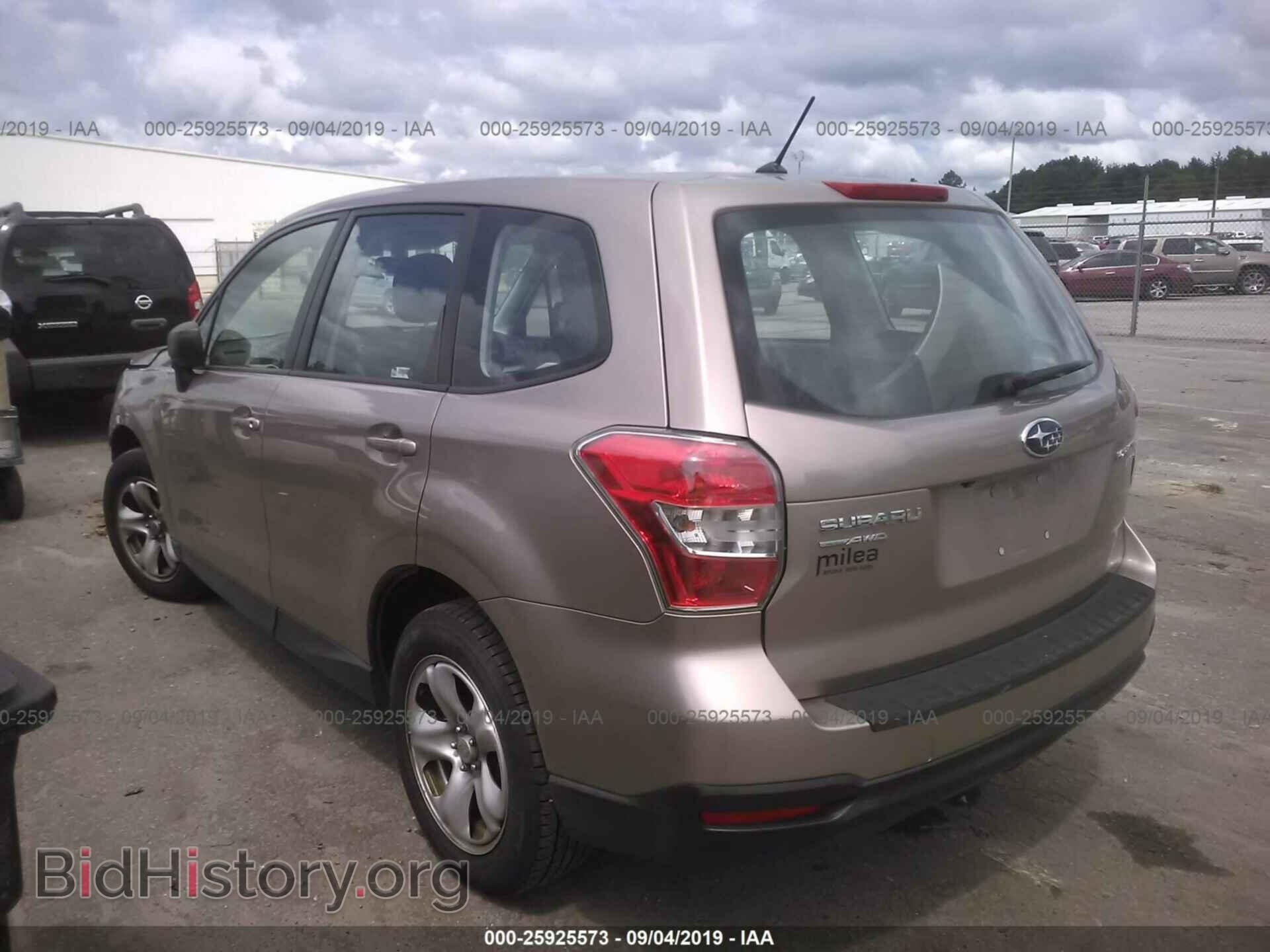 2015 SUBARU FORESTER - VIN: JF2SJAAC4FH535459 - Фото 3