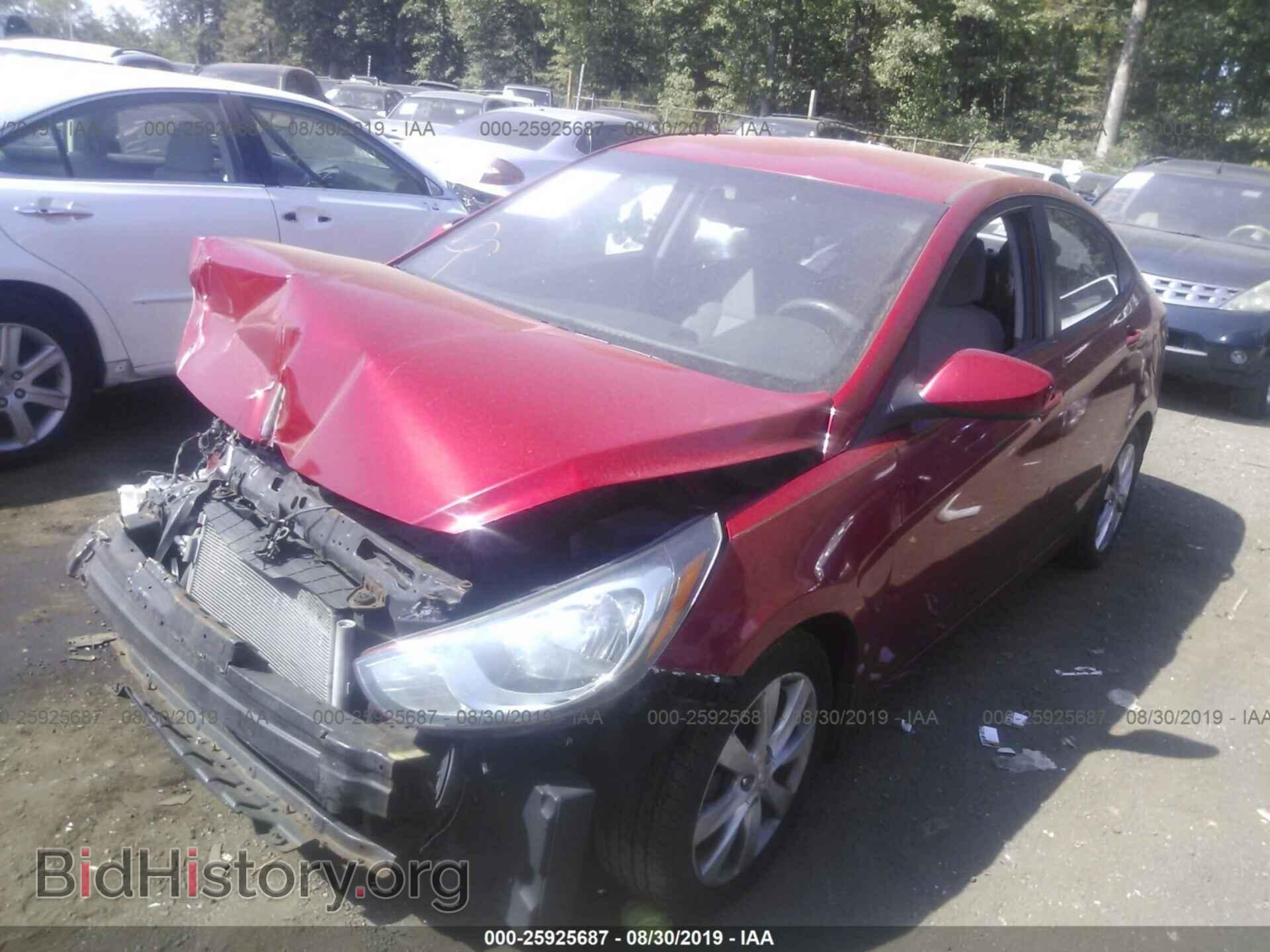2013 HYUNDAI ACCENT - VIN: KMHCU4AE4DU321097 - Фото 2