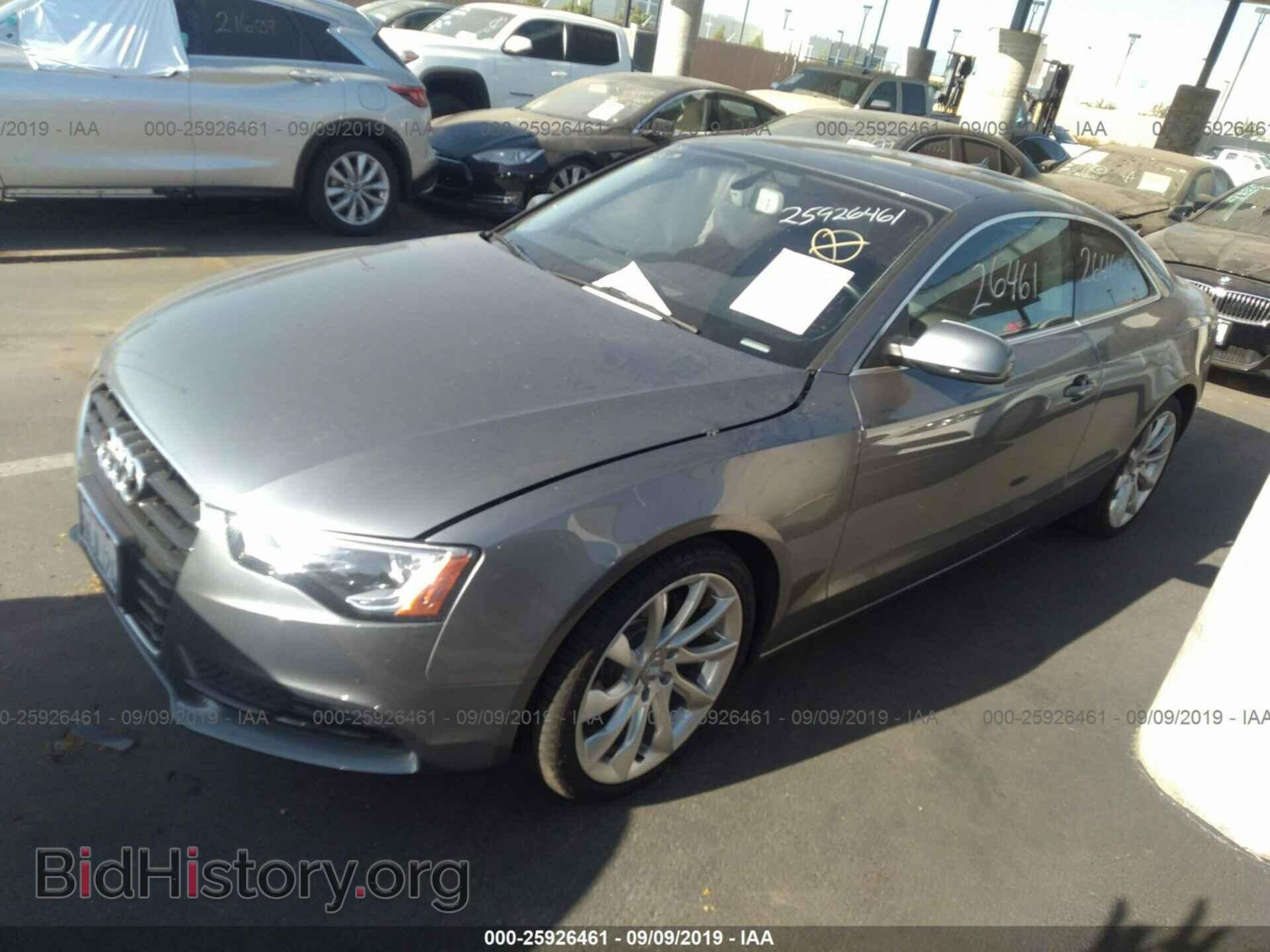 2013 AUDI A5 - VIN: WAULFAFR5DA058867 - Фото 2