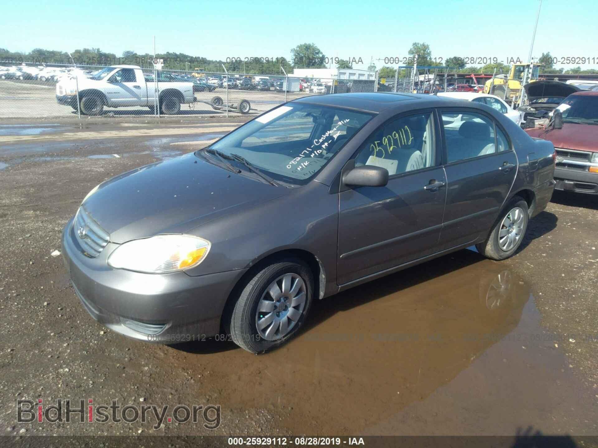 2003 TOYOTA COROLLA - VIN: 2T1BR38E33C082171 - Фото 2