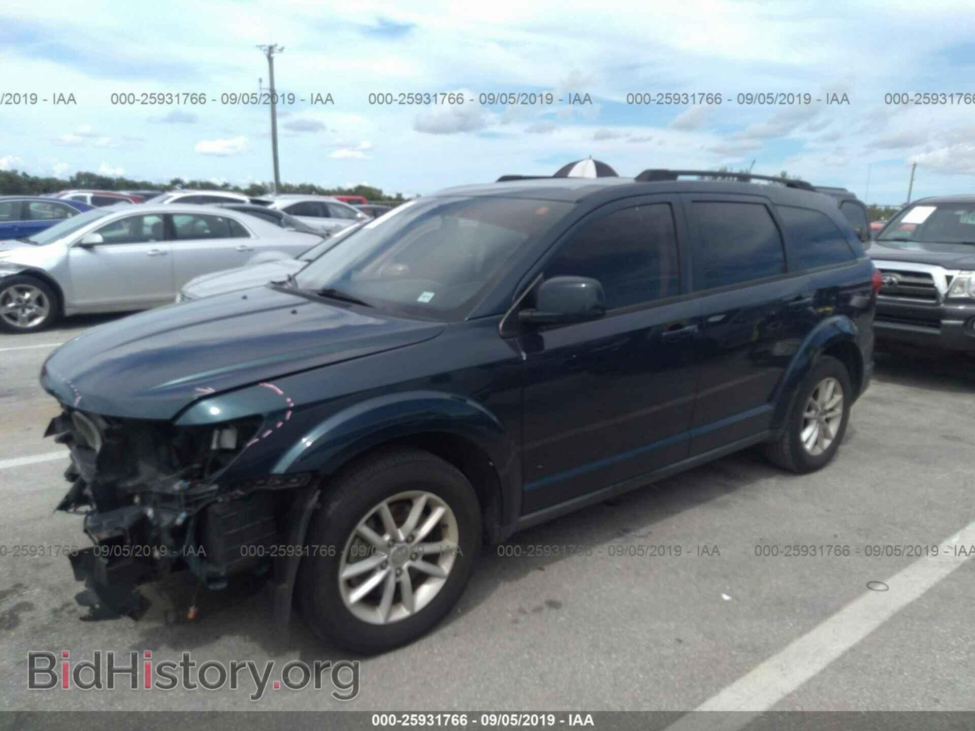 2013 DODGE JOURNEY - VIN: 3C4PDCBB9DT687202 - Фото 2