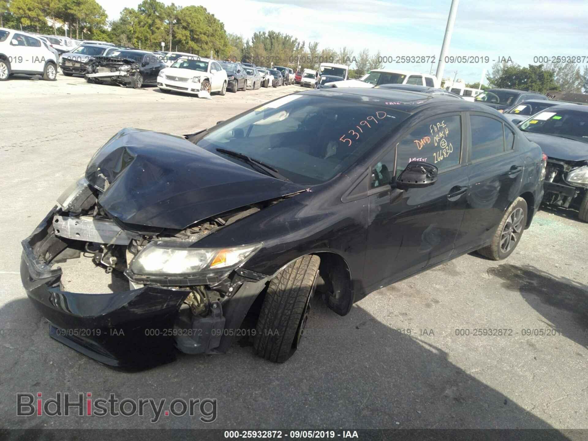 2013 HONDA CIVIC - VIN: 2HGFB2F89DH531990 - Фото 2