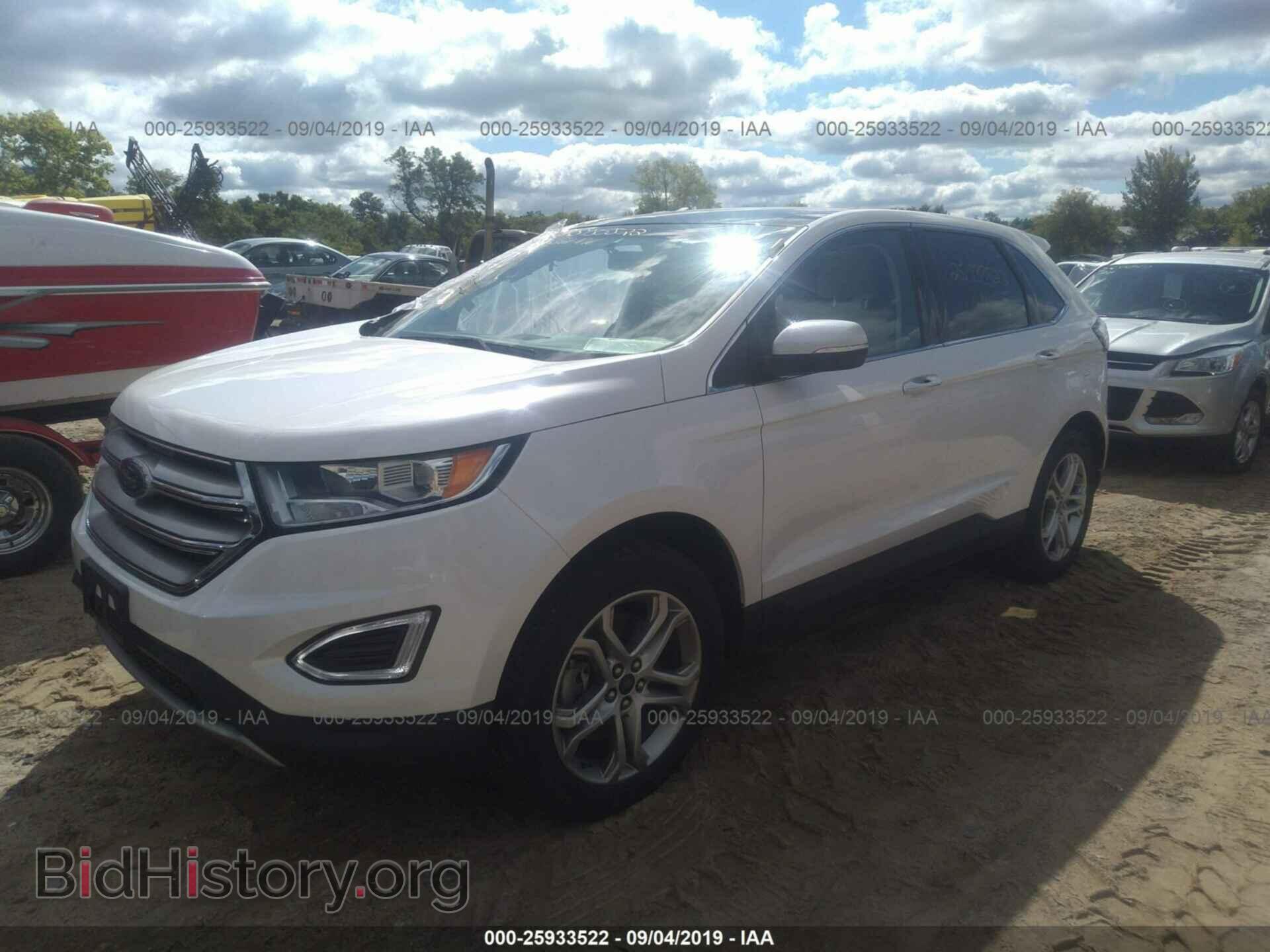 2015 FORD EDGE - VIN: 2FMTK4K9XFBB47018 - Фото 2
