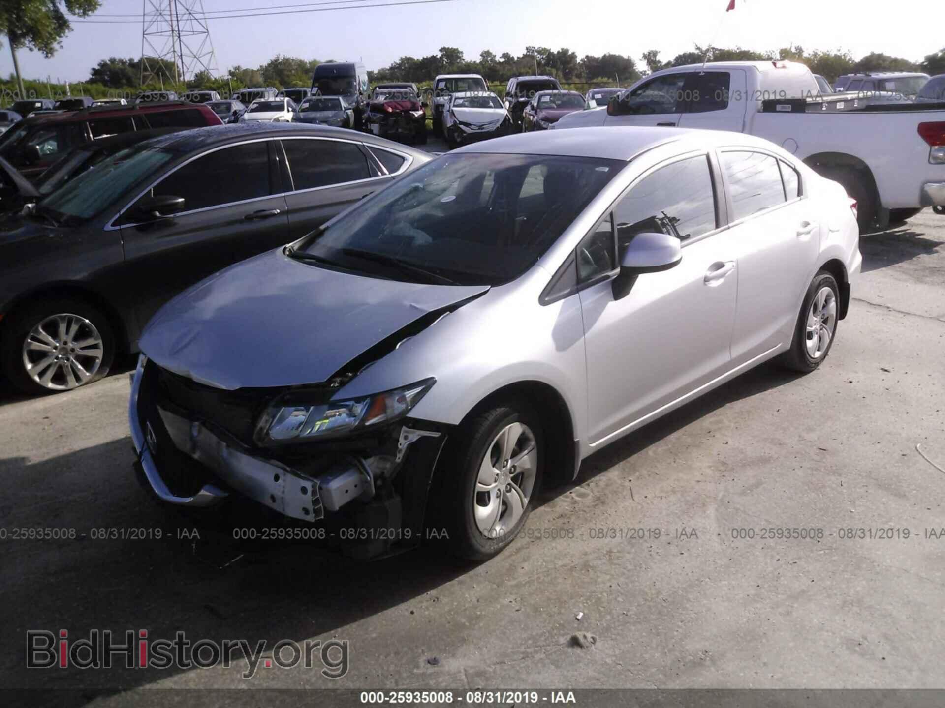 2013 HONDA CIVIC - VIN: 2HGFB2F59DH572061 - Фото 2