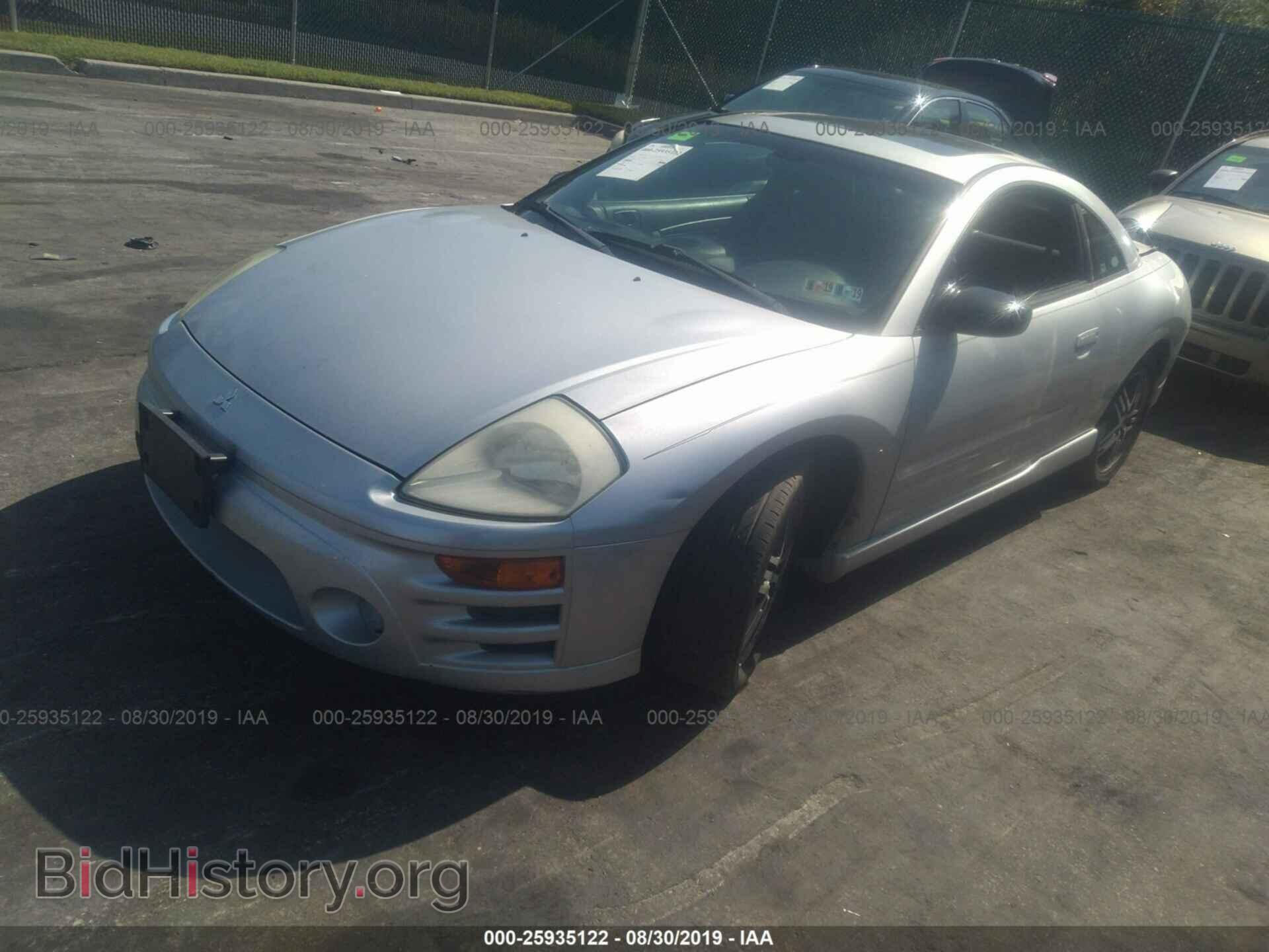 2003 MITSUBISHI ECLIPSE - VIN: 4A3AC74H63E062026 - Фото 2