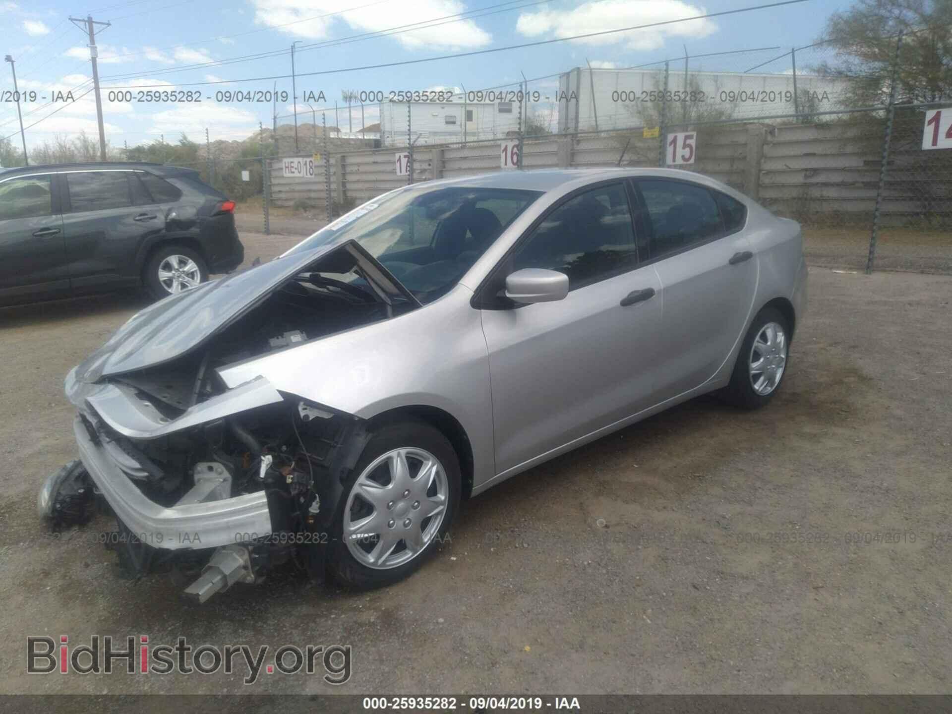 2013 DODGE DART - VIN: 1C3CDFAA6DD183841 - Фото 2